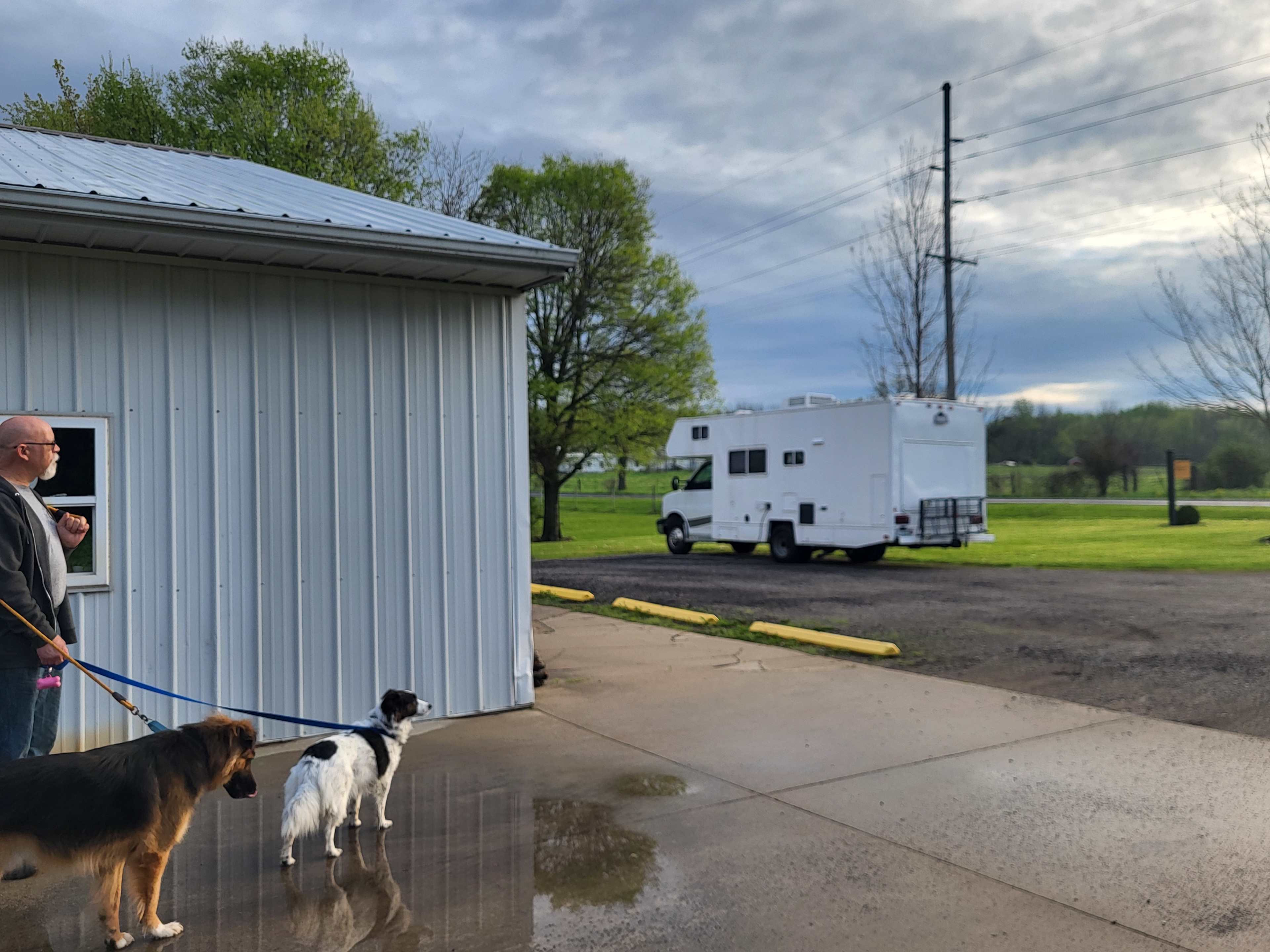 View of our rig in the spot