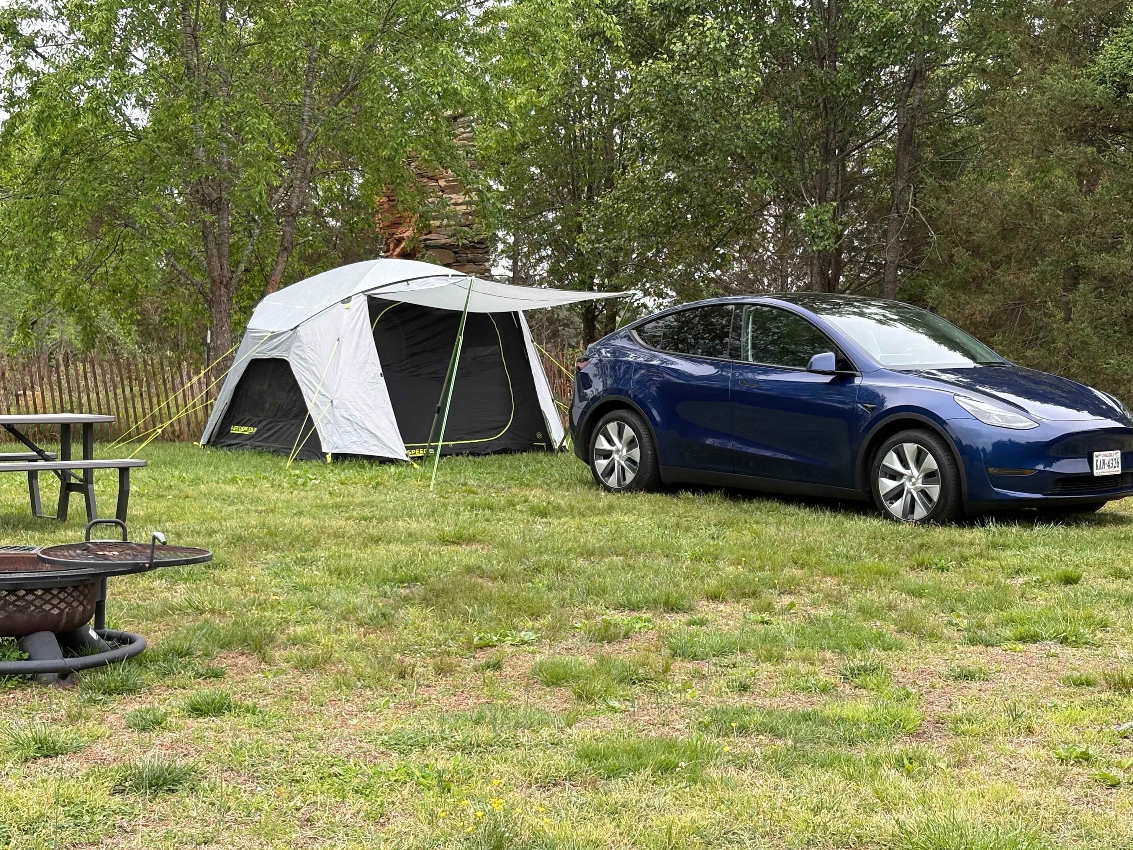 Level for tent or RV and had electricity!