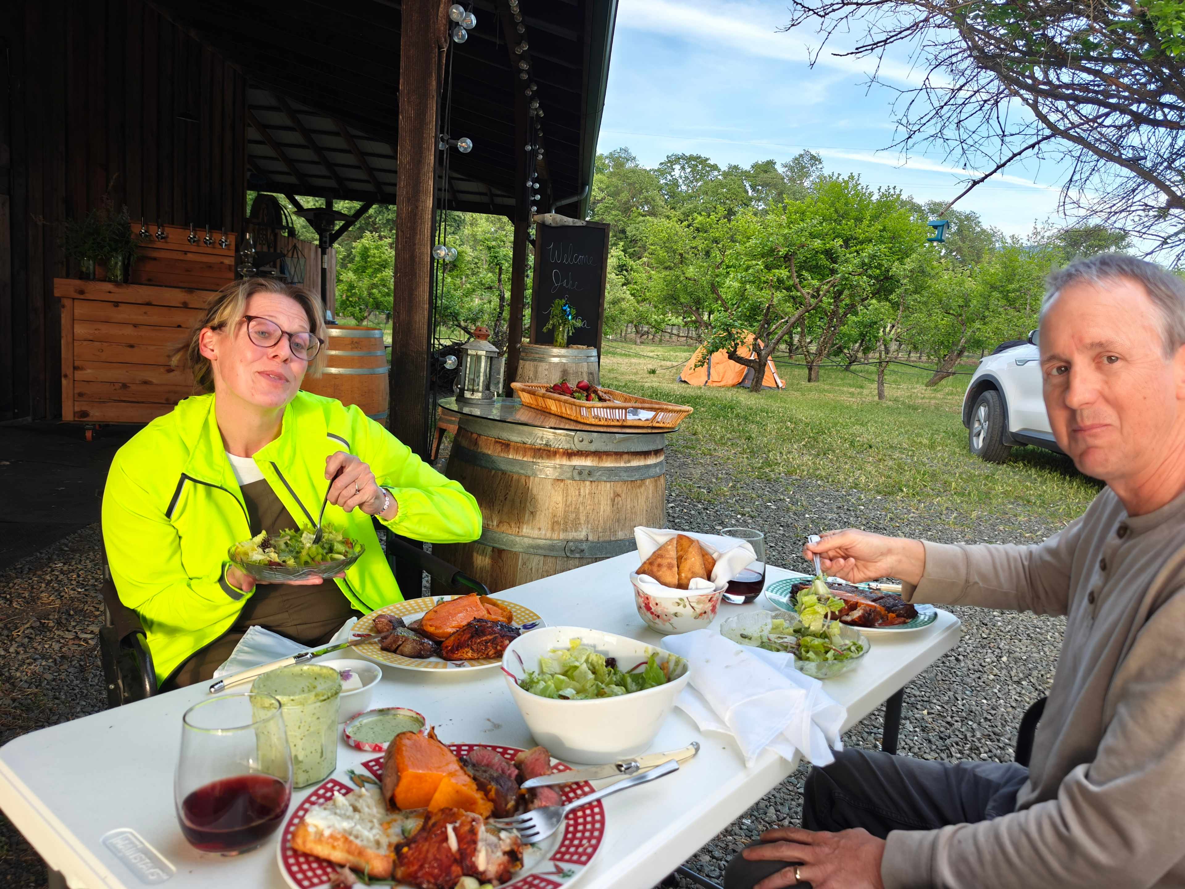 Pre-ordered dinner with Chef Tammy