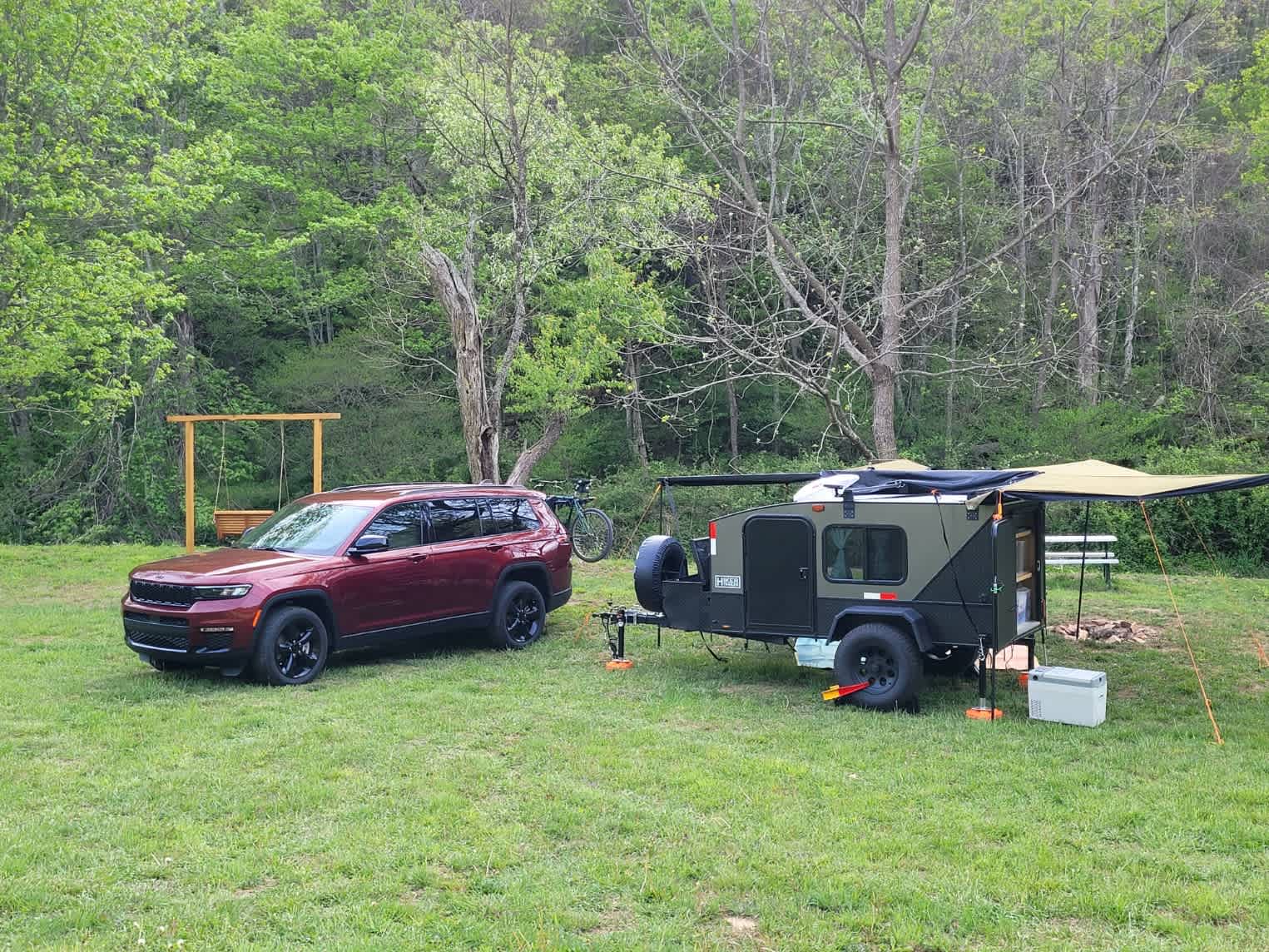 Creekside campsites