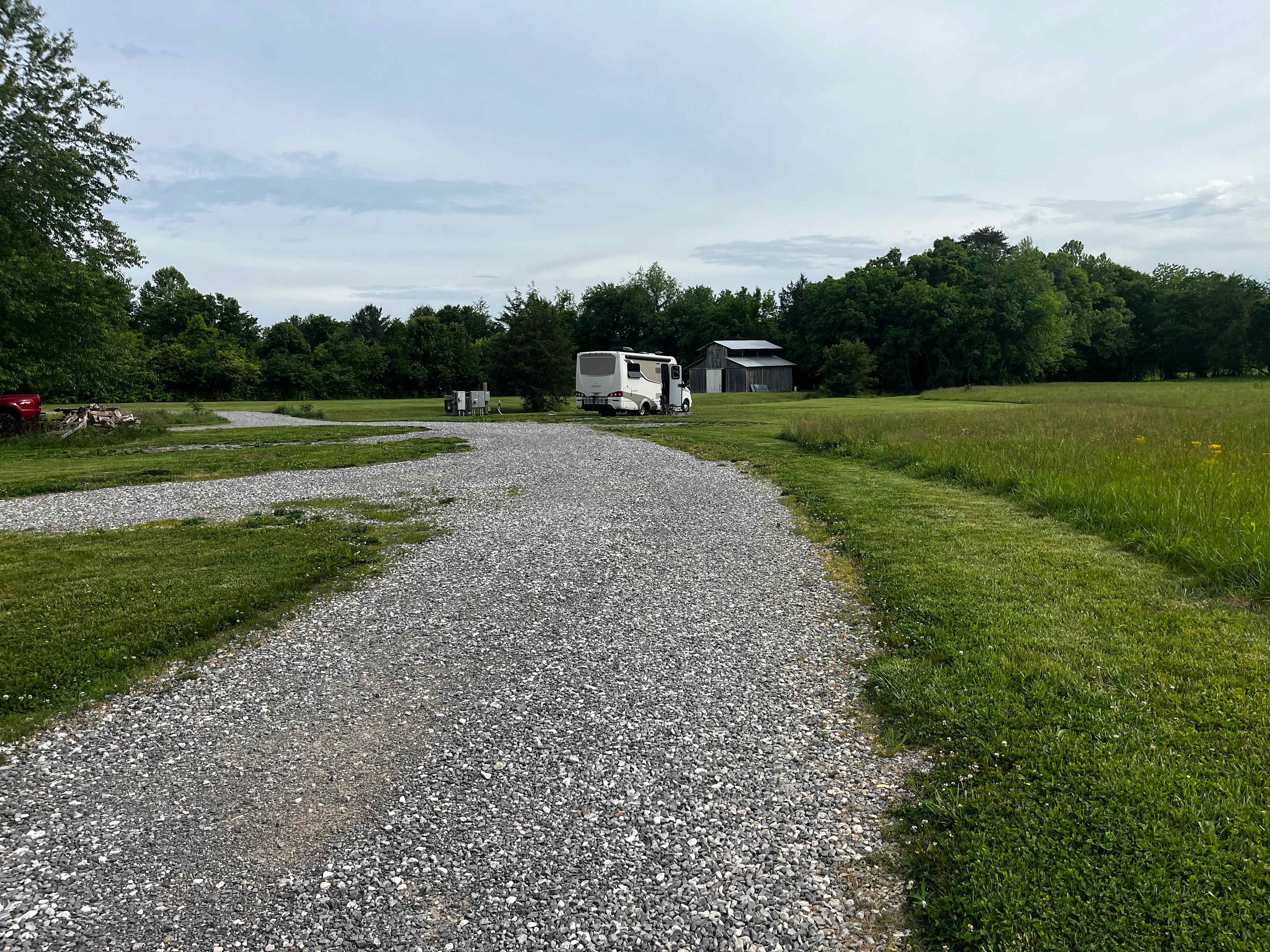 Our campsite included water and electricity.