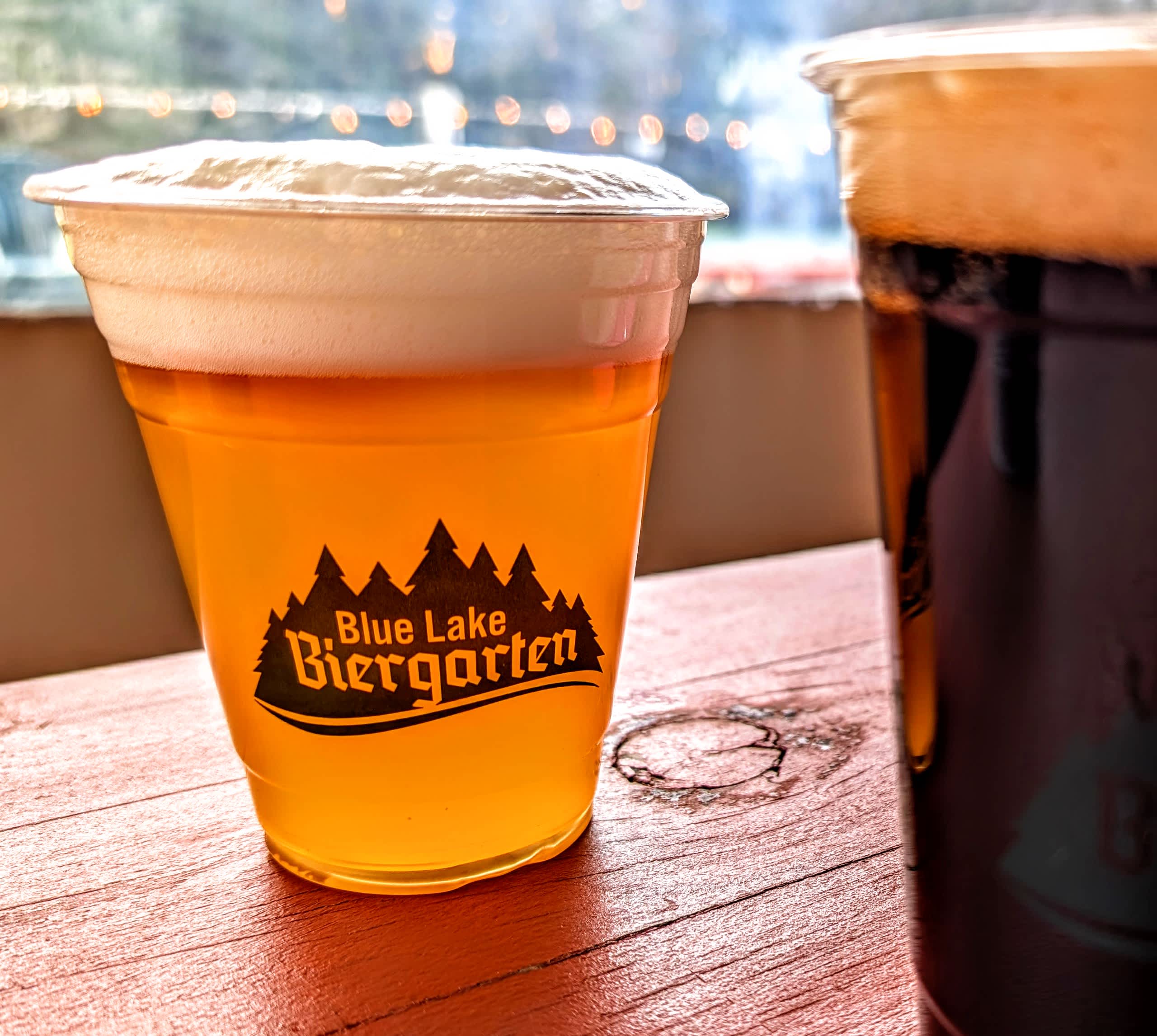 In cold weather they keep the biergarten nice and warm with pro heaters!