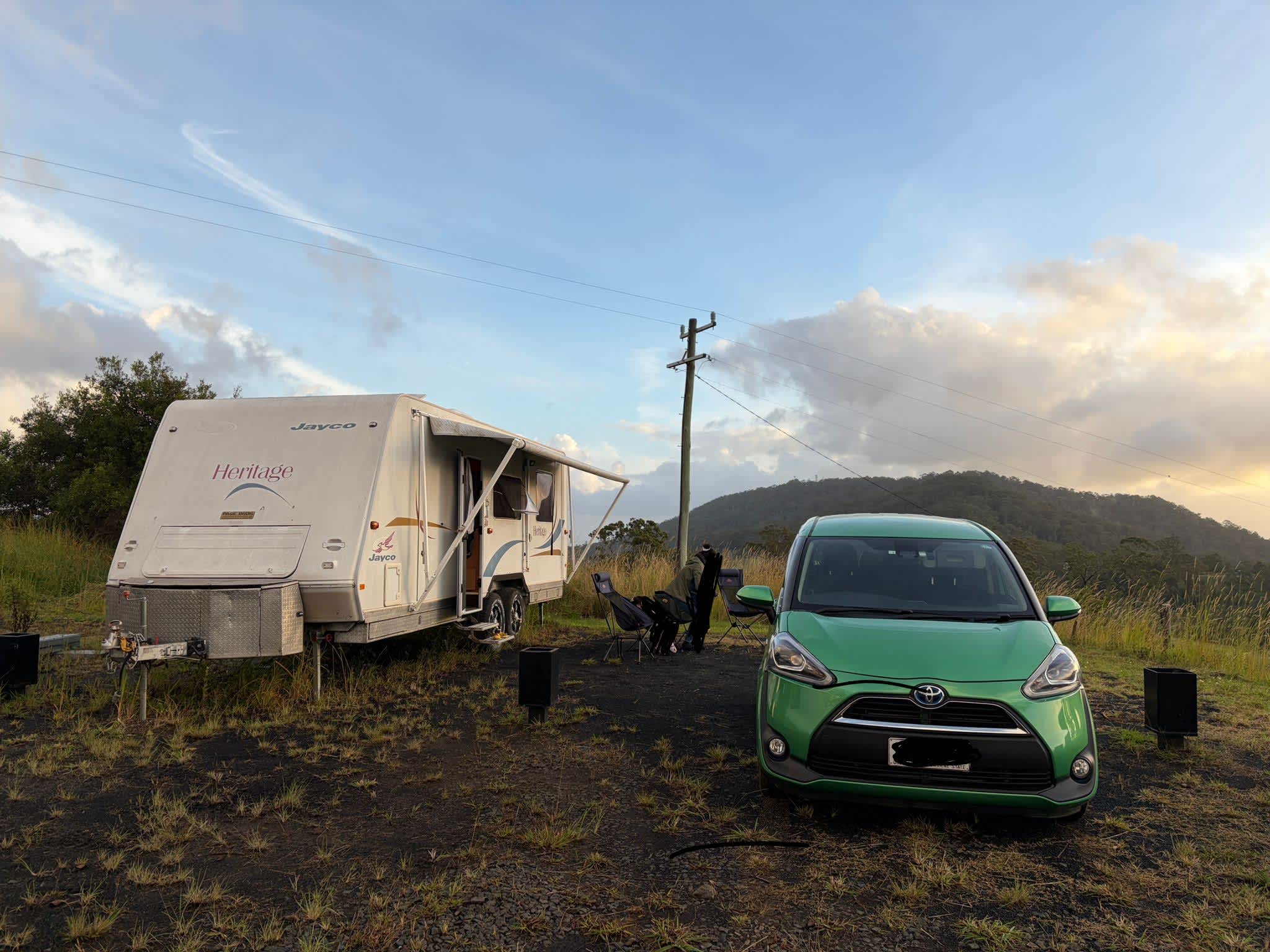 Caravan in the mountains
