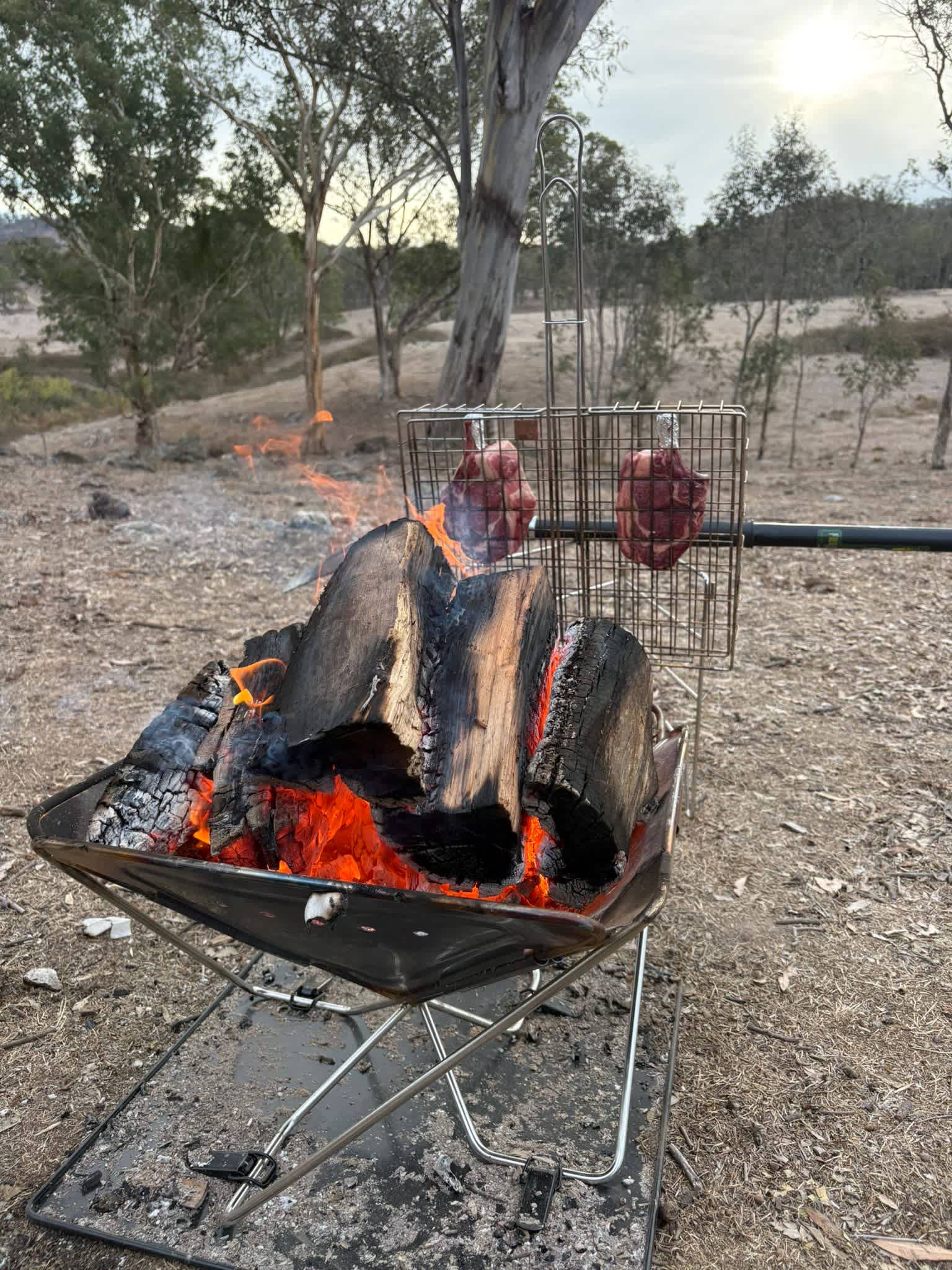 Dinner and a fire. Can't get any better than that!