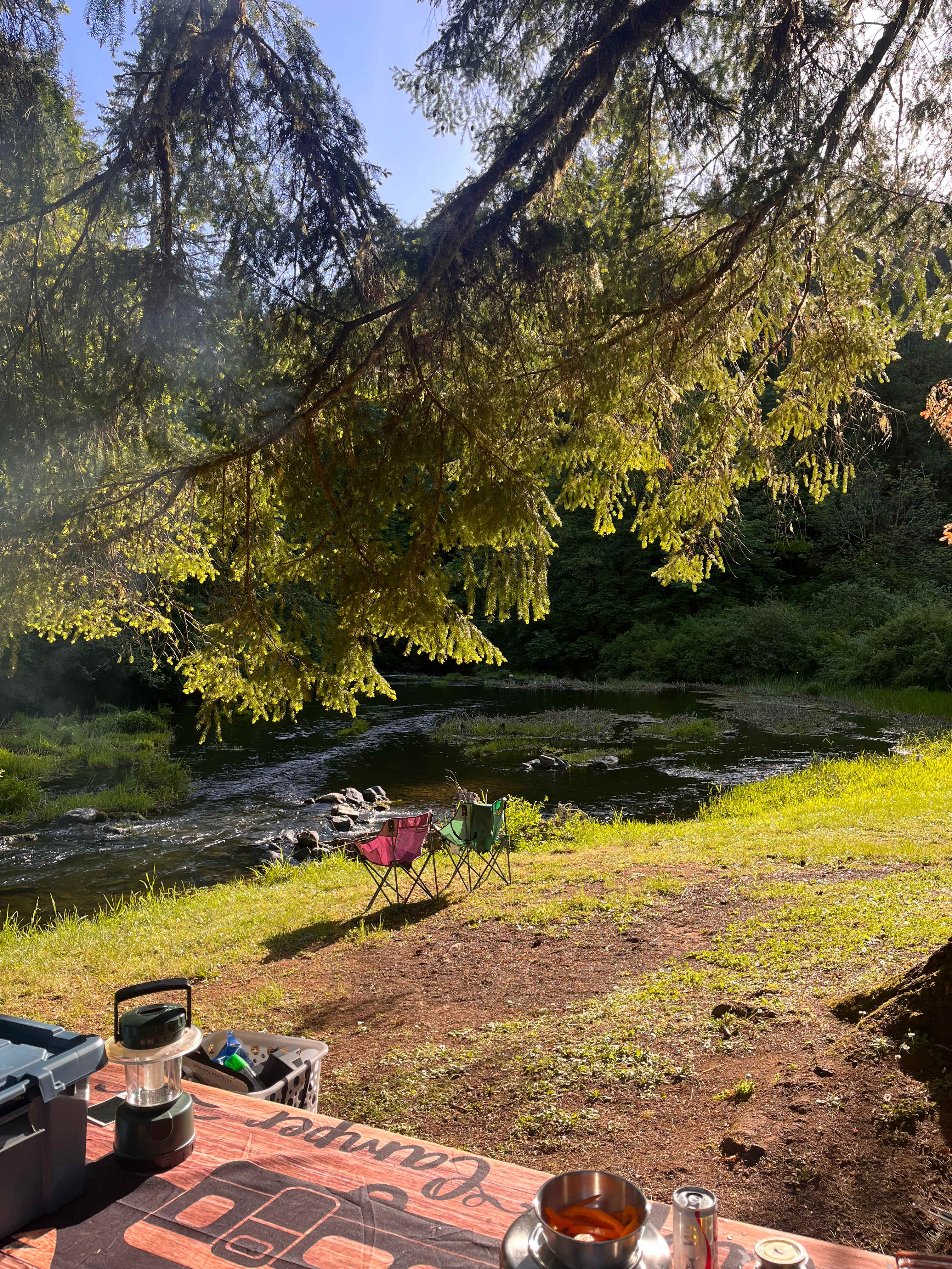 Beautiful view from the picnic table