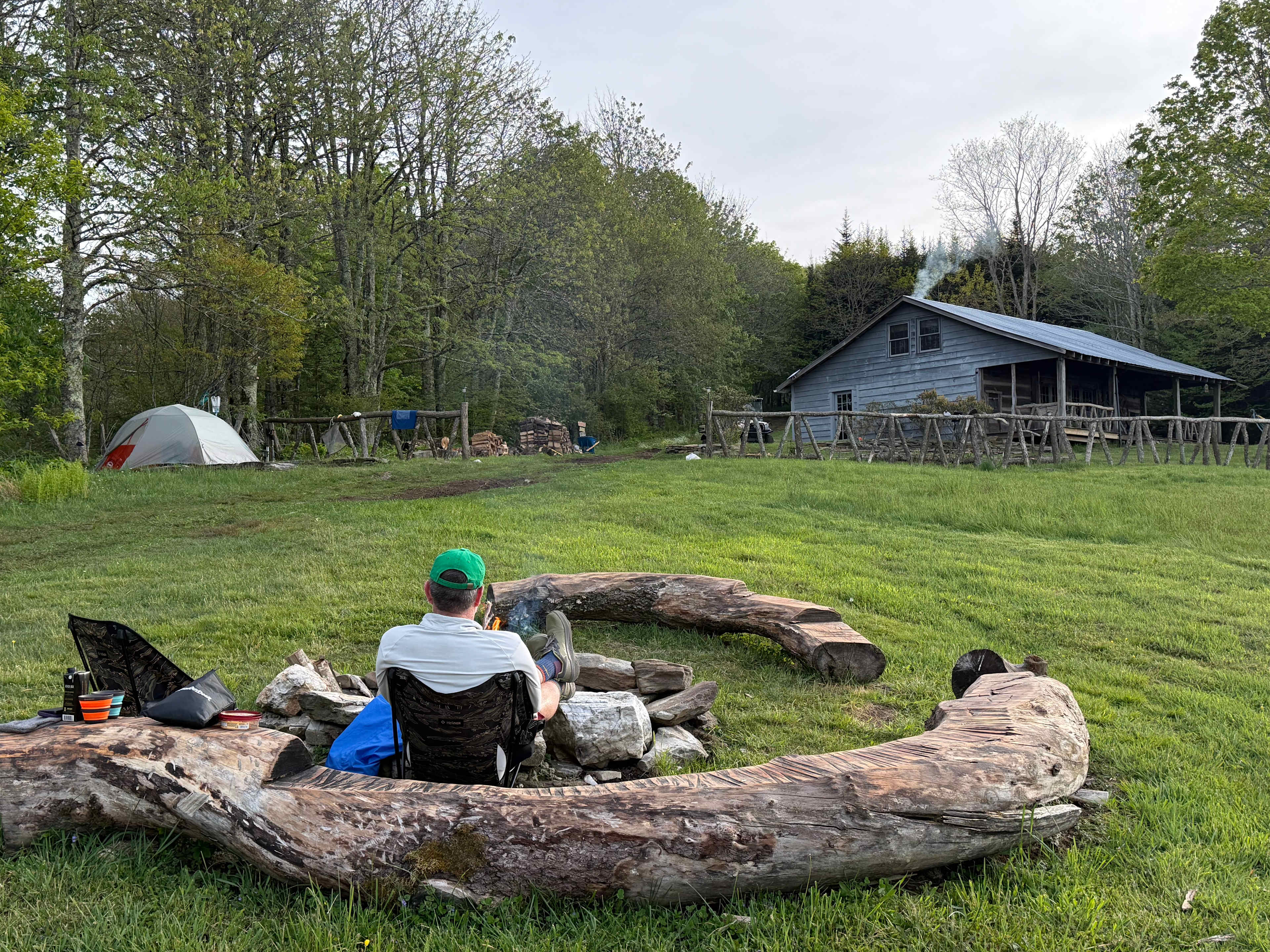 Nothing better than sunset around a fire pit