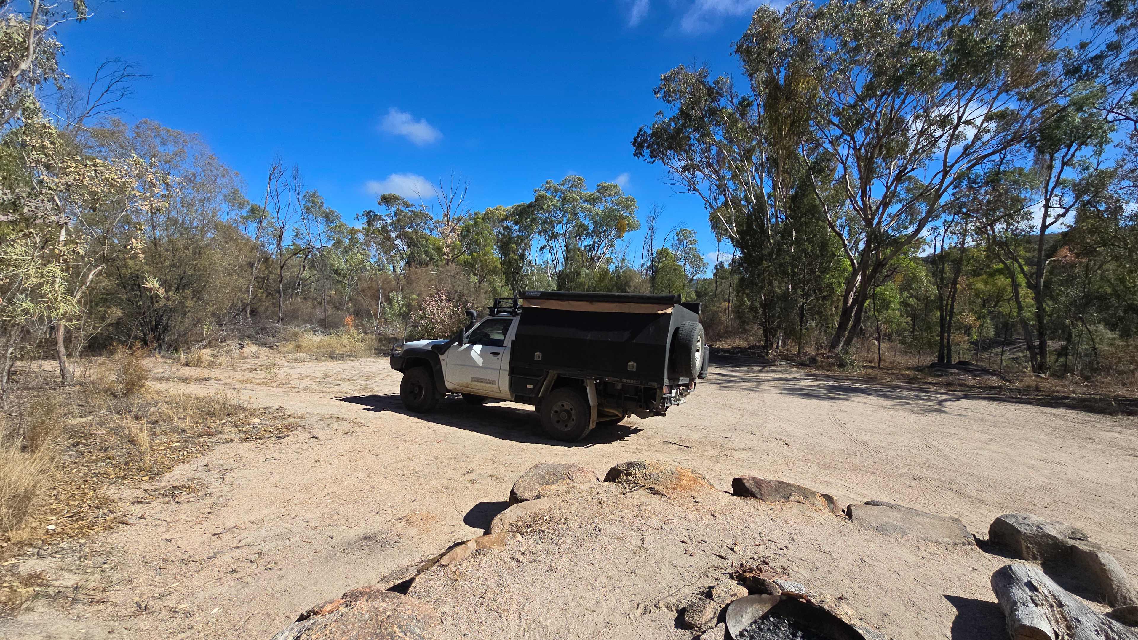 Daytime outlook from the campsite