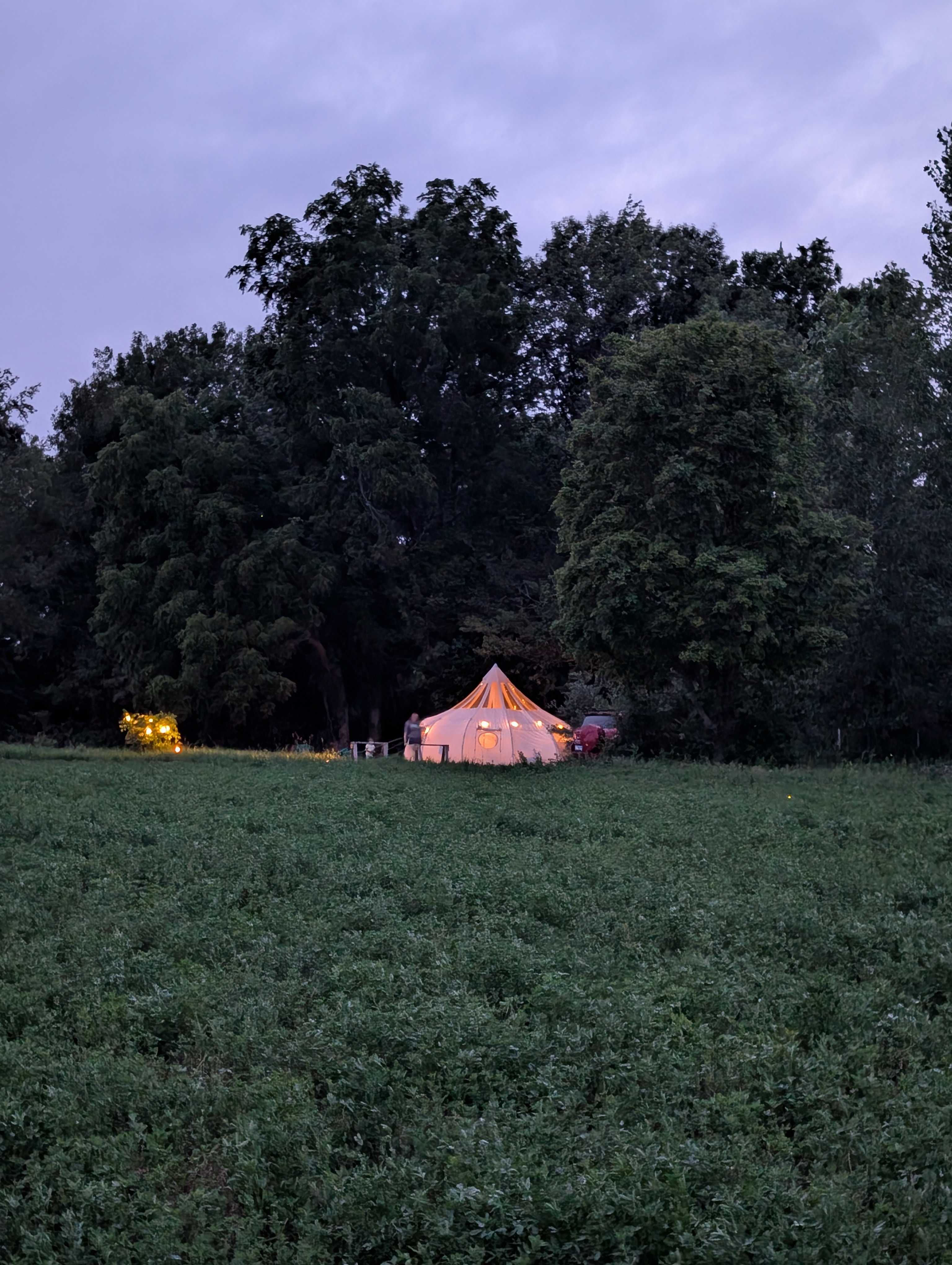 Yurt Glamping Tents + Farm Animals