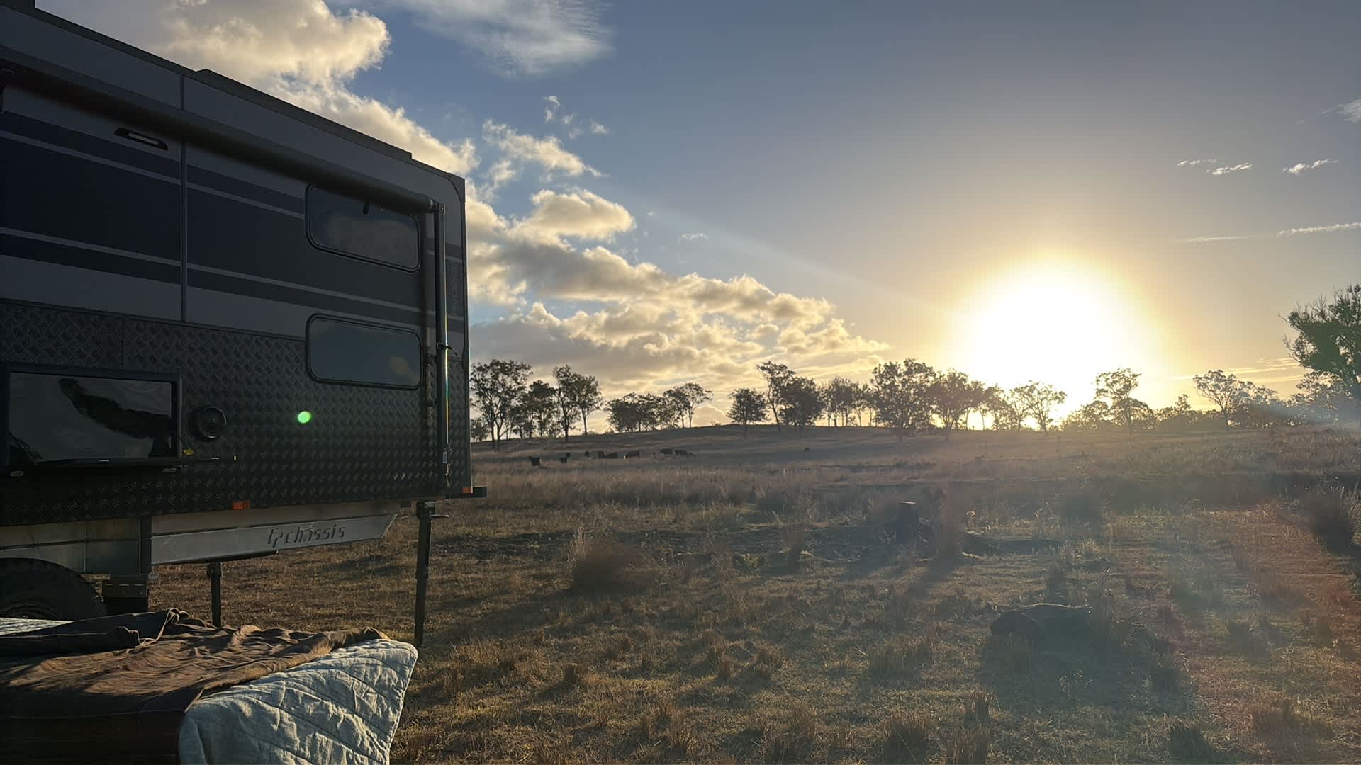 Sunset at the dam