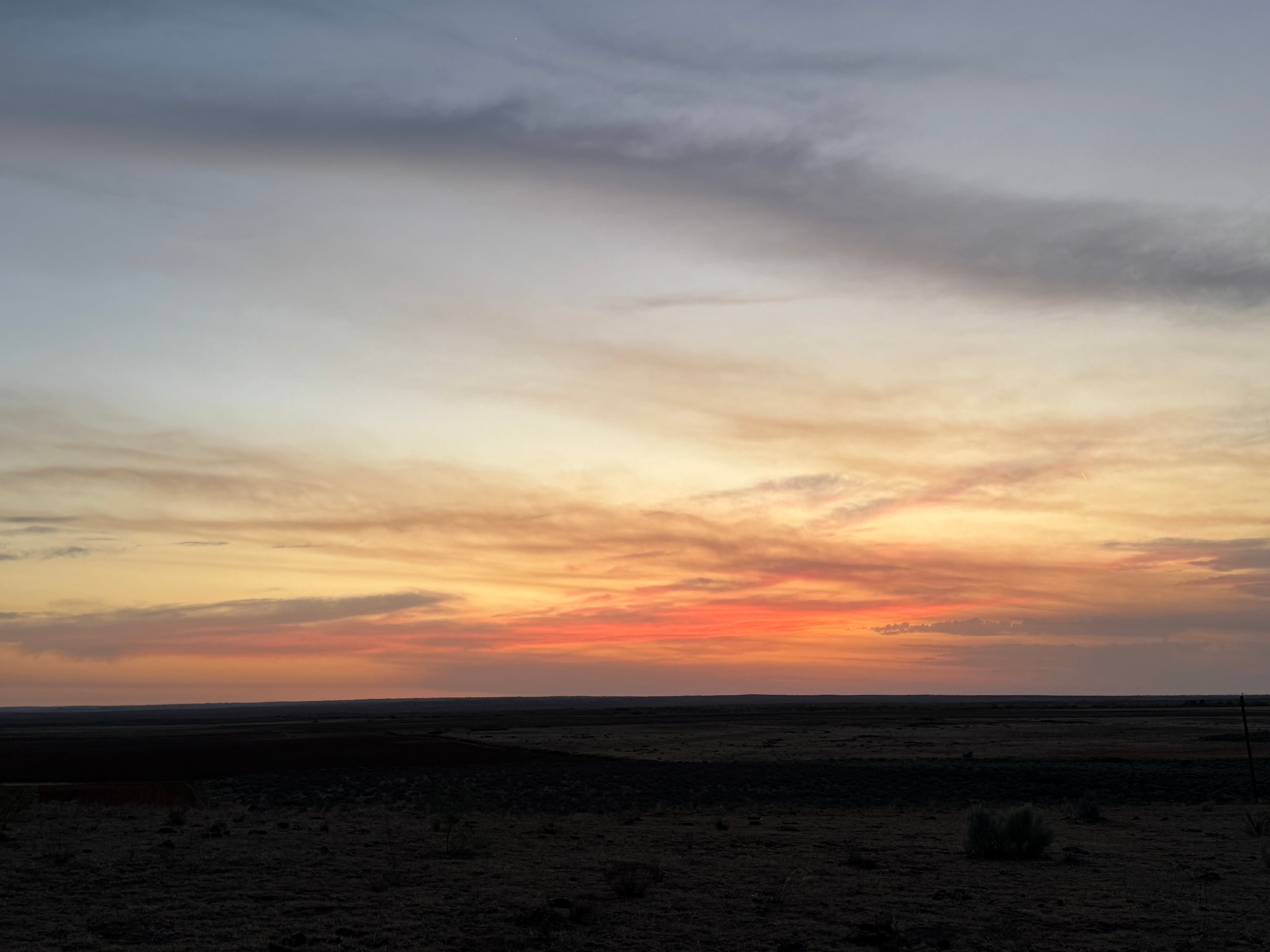 Welcome Sunset at Lone Mound Ranch, Shamrock, TX