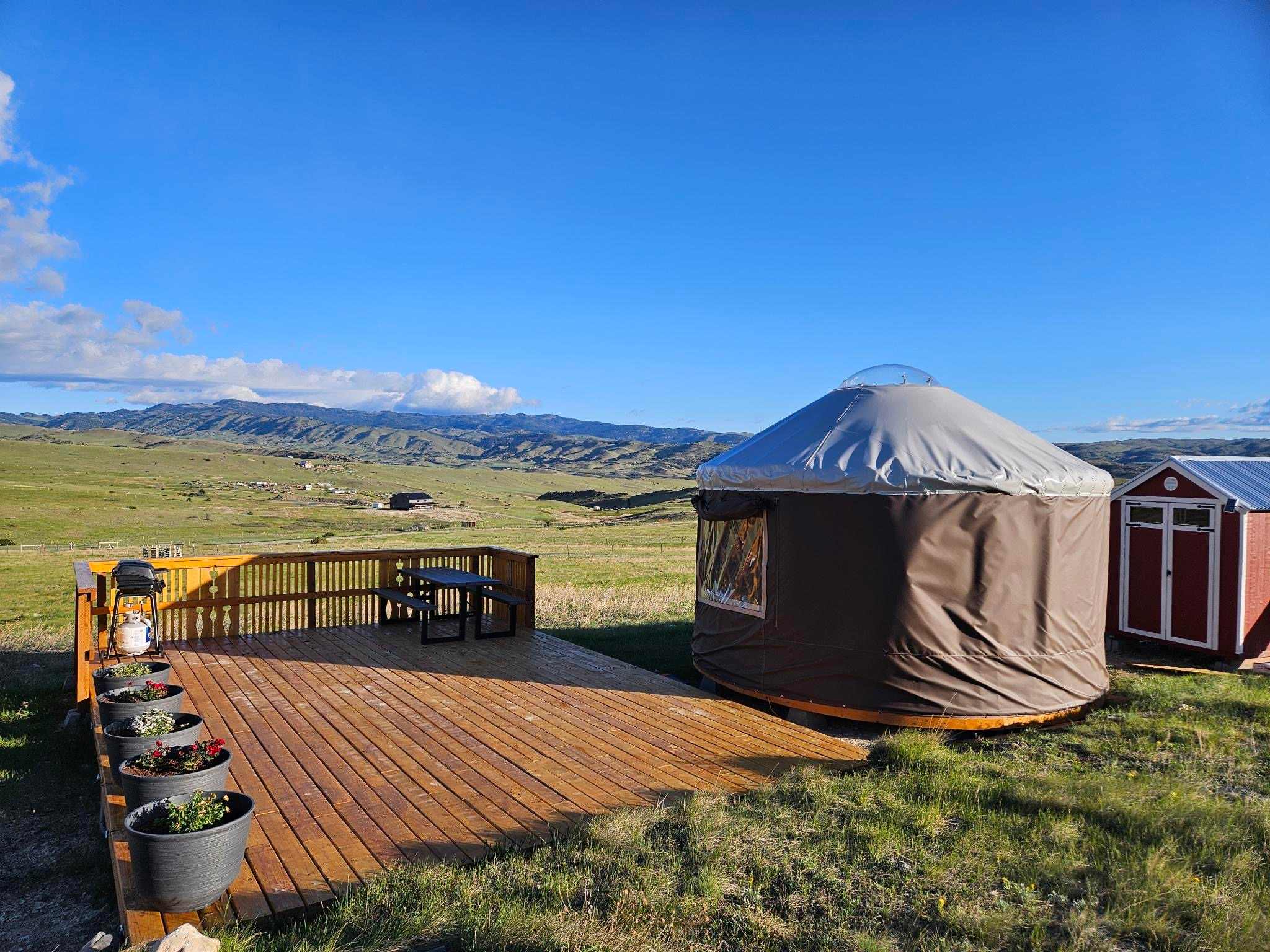 Yellowstone Yurt Eco Farm Stay