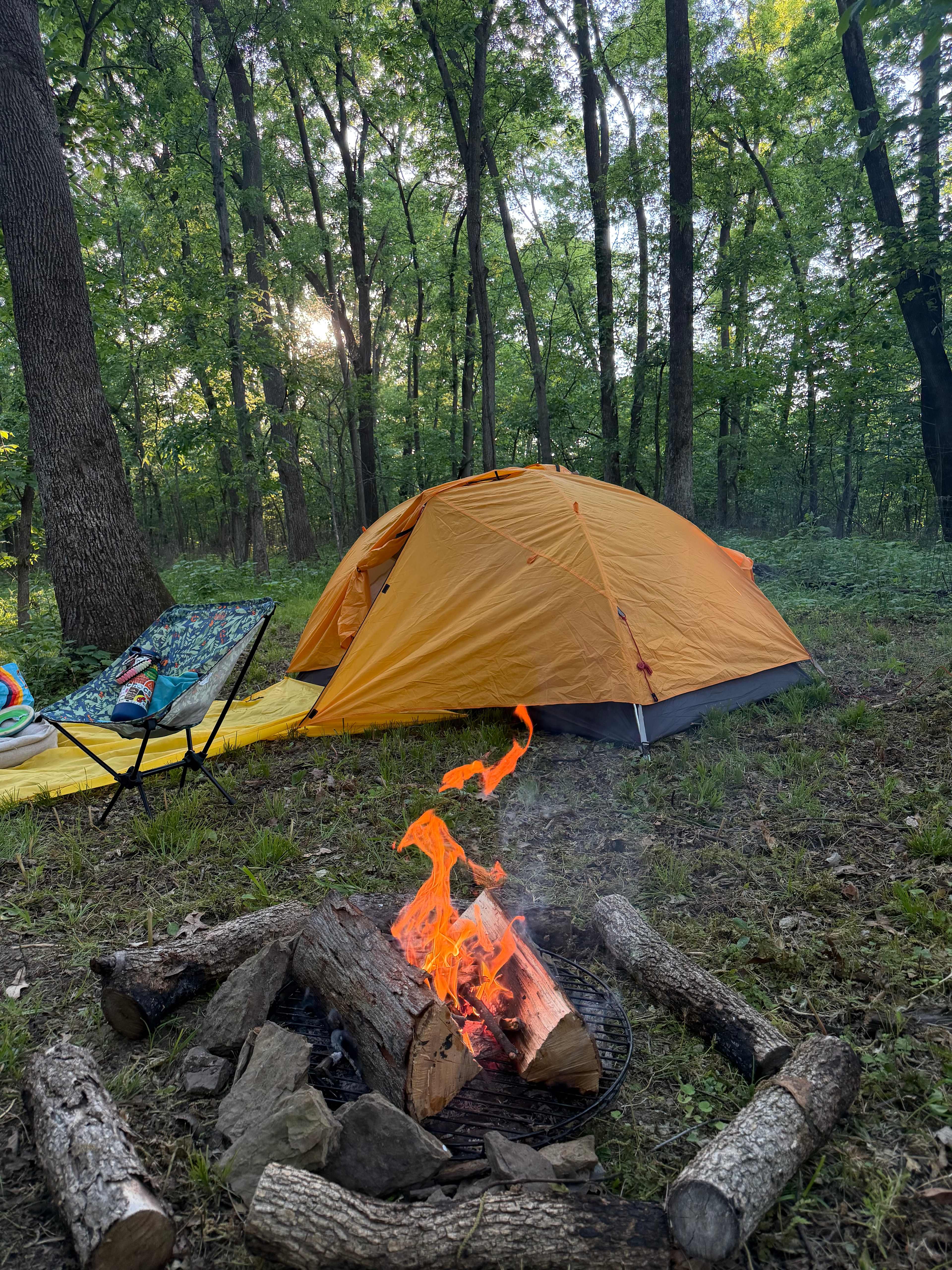 We brought a fire pit grate which worked well 