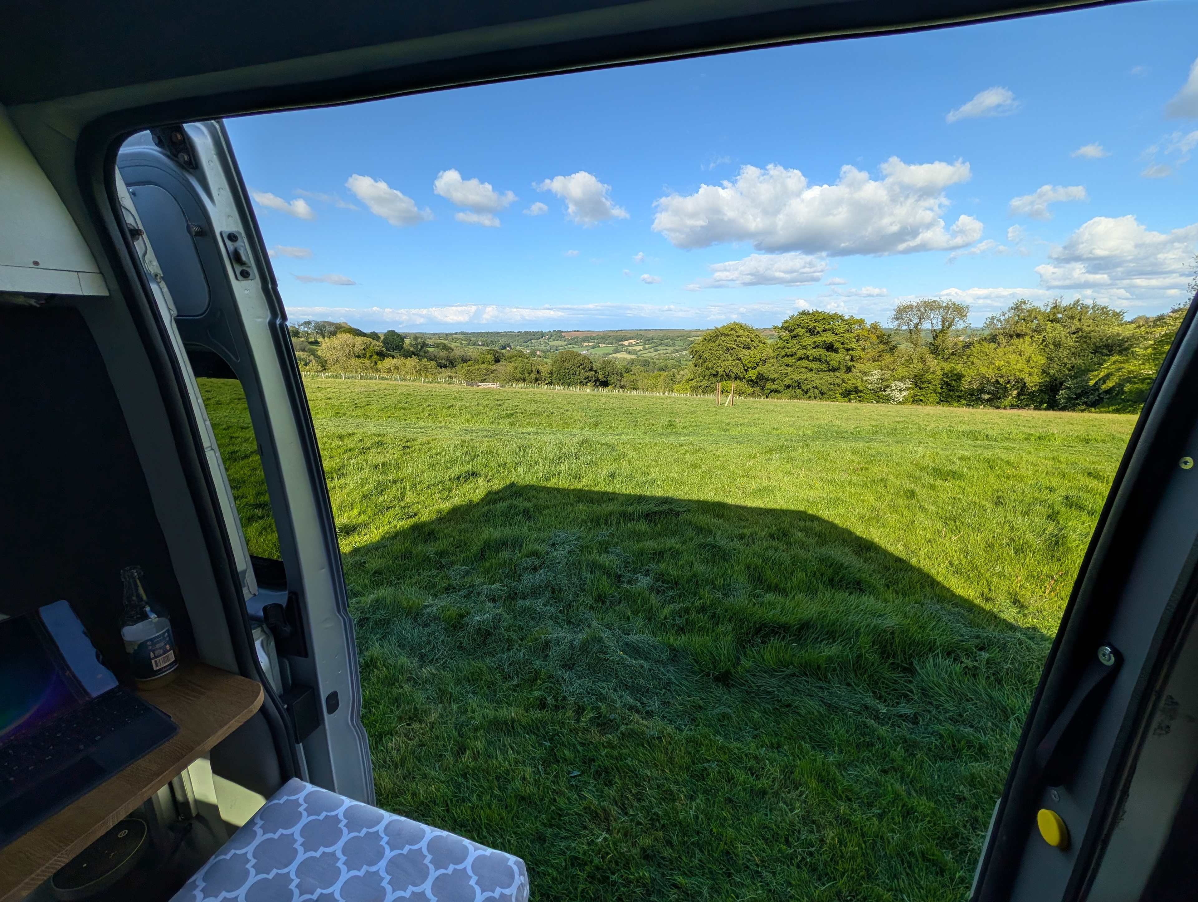 Farm camping in the Blackdown Hills