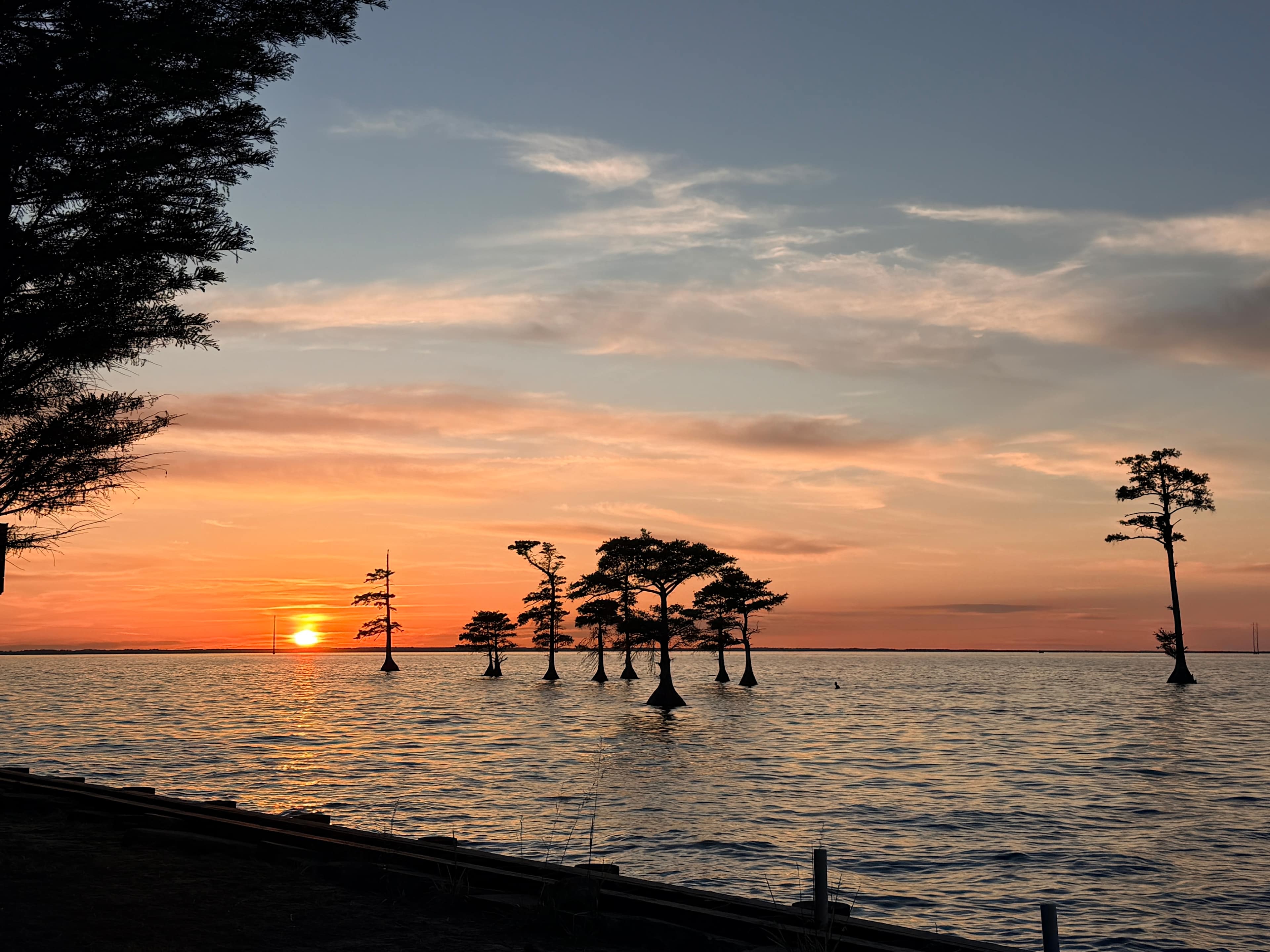 Sunset from the campsite. 