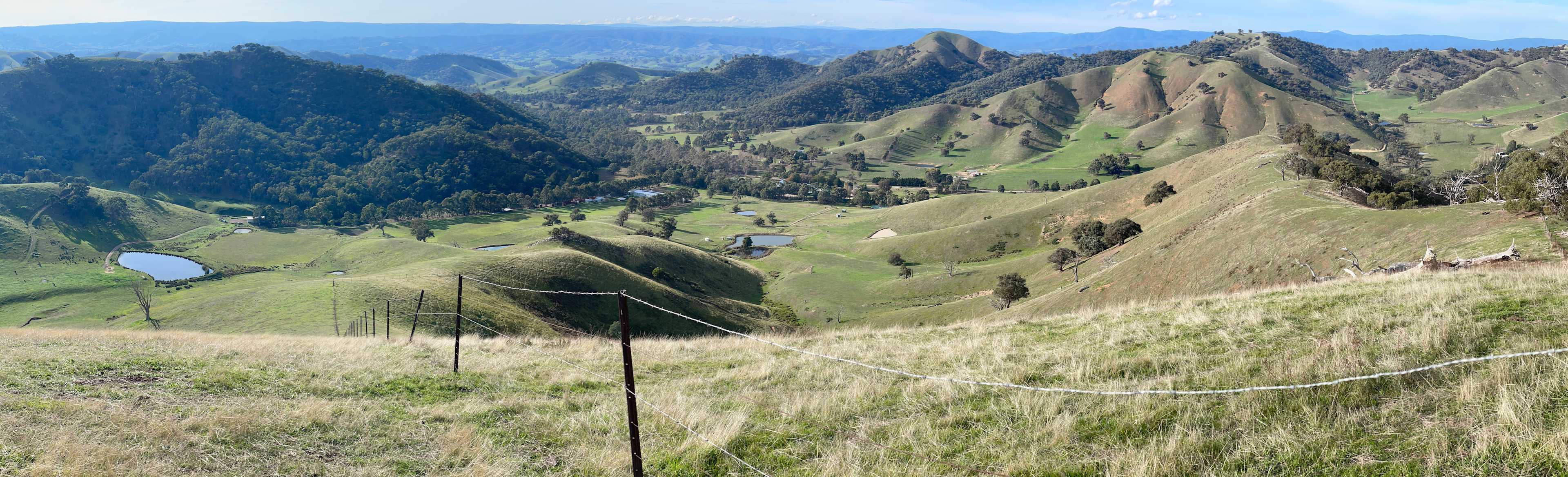 View form the top of the ridge 