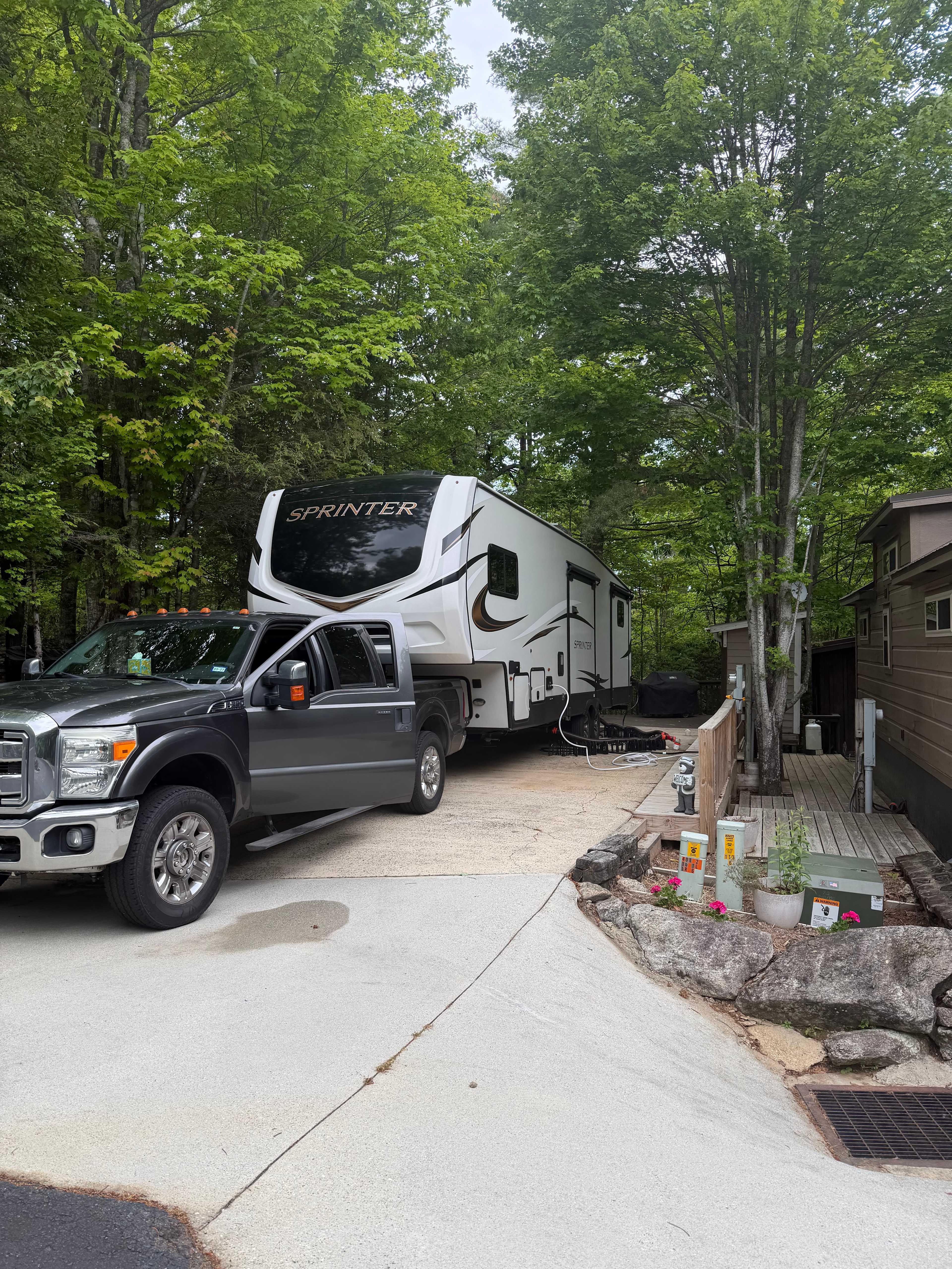 RV Campsite in Blue Ridge Mtns
