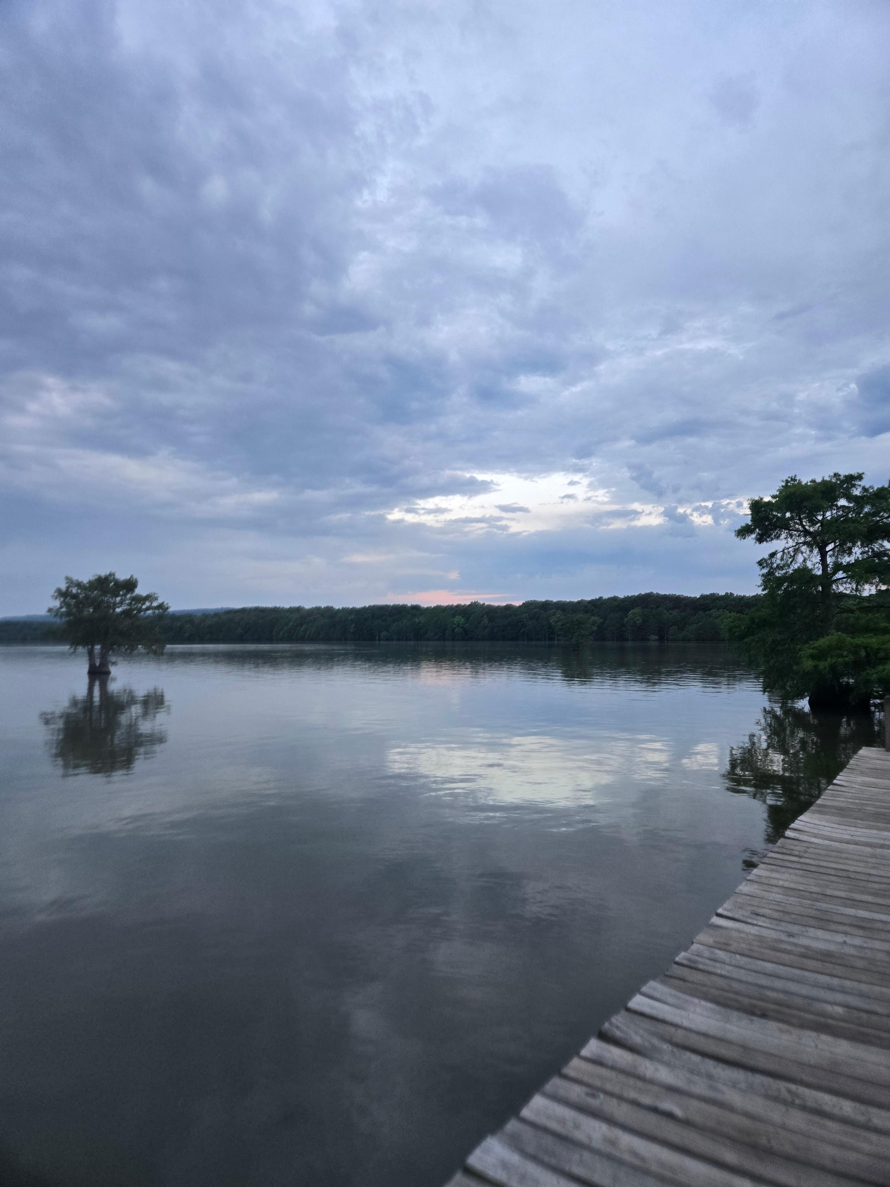 The boat dock 