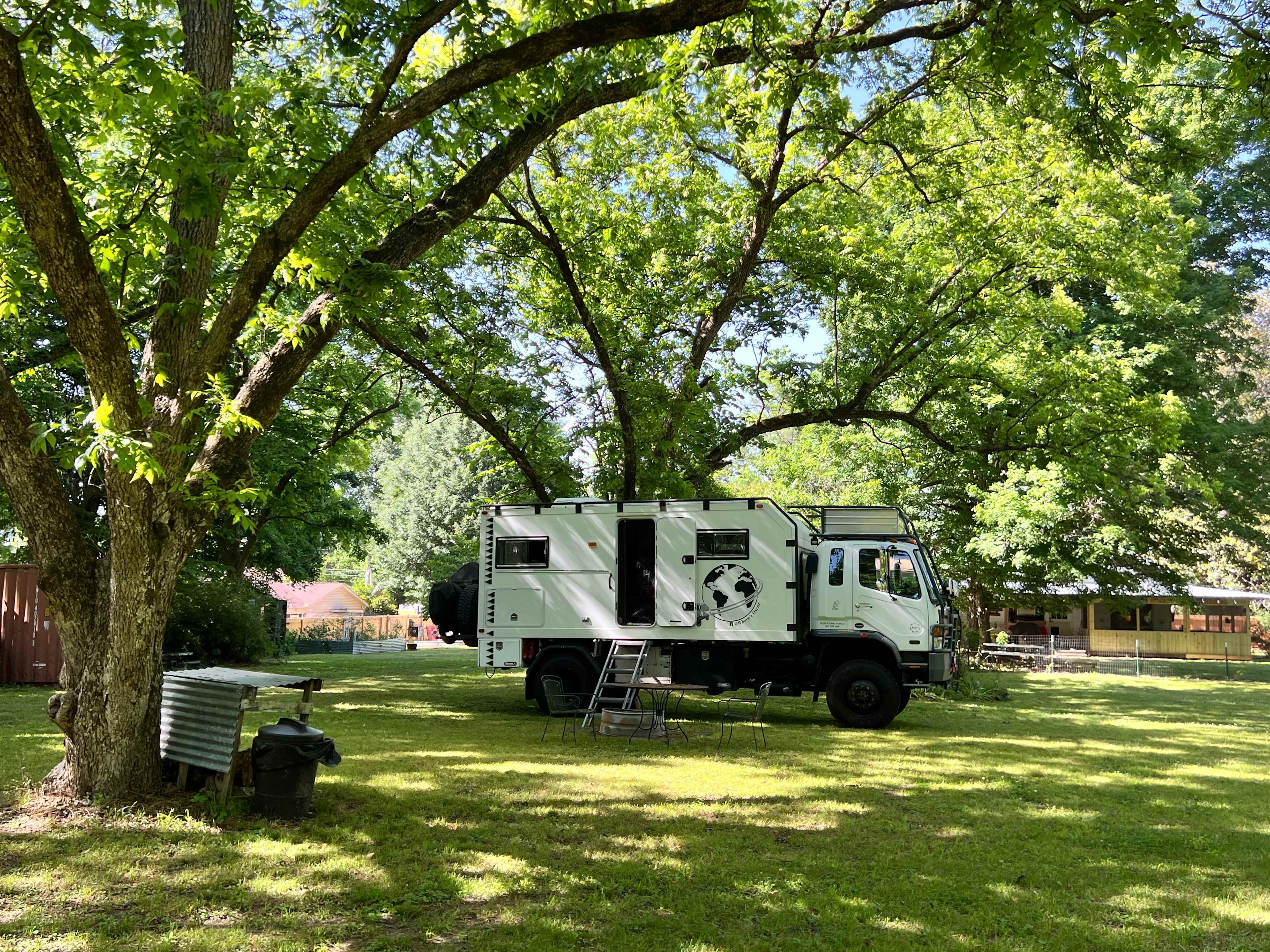Shady private pecan grove 