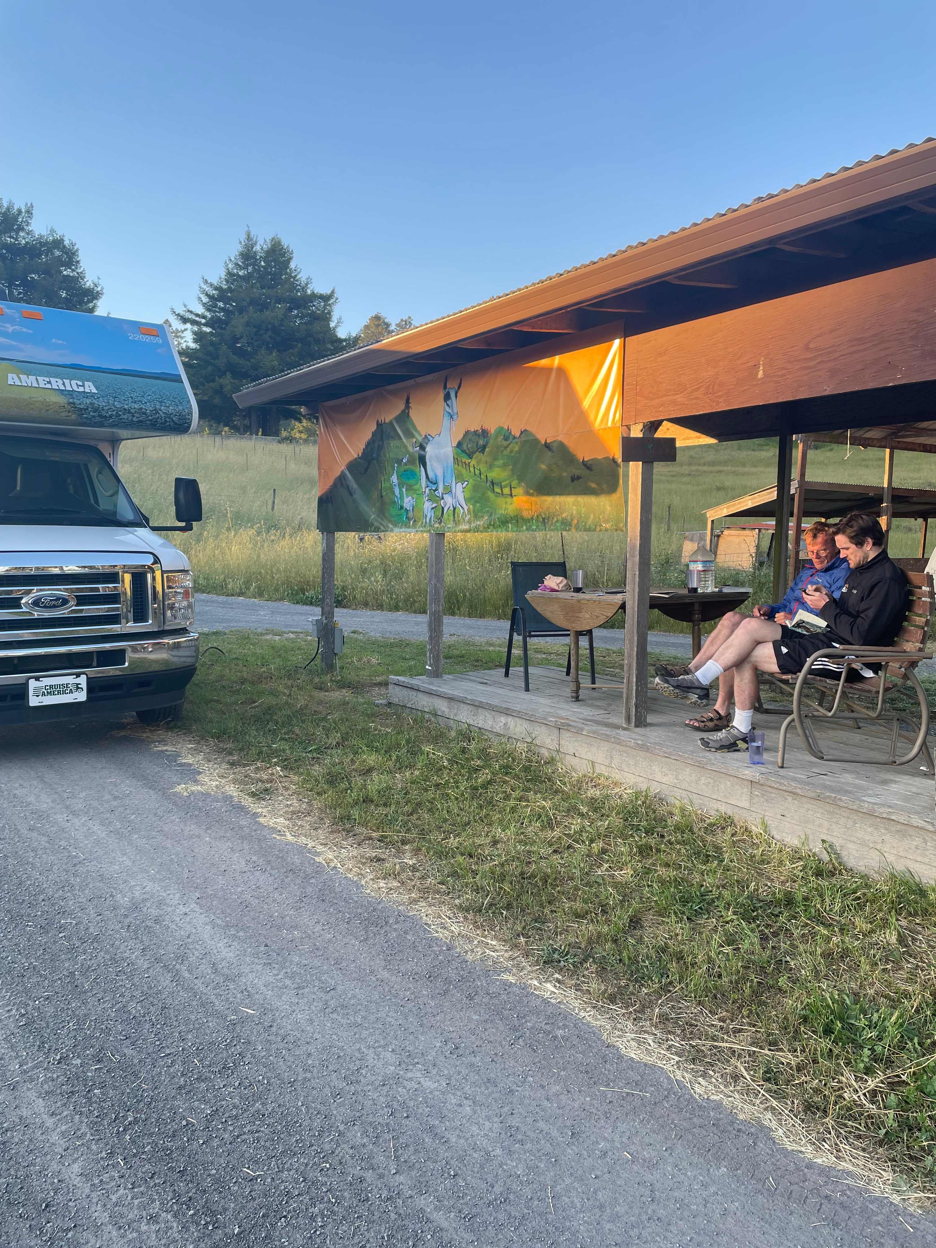 Goat farm for a small RV