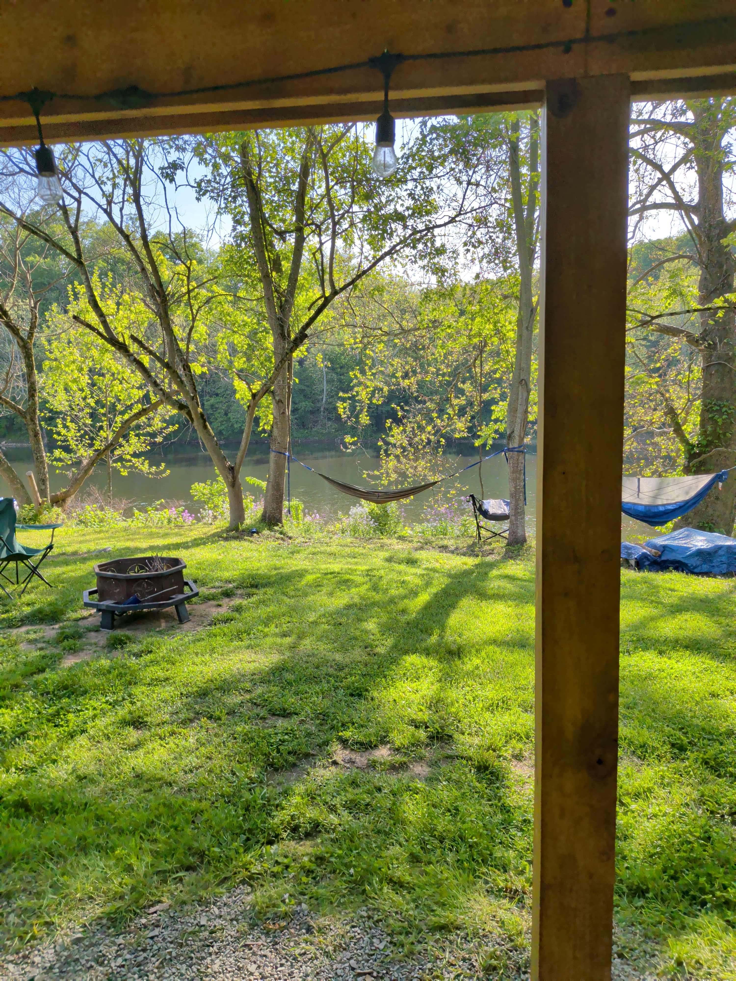 Riverside camp