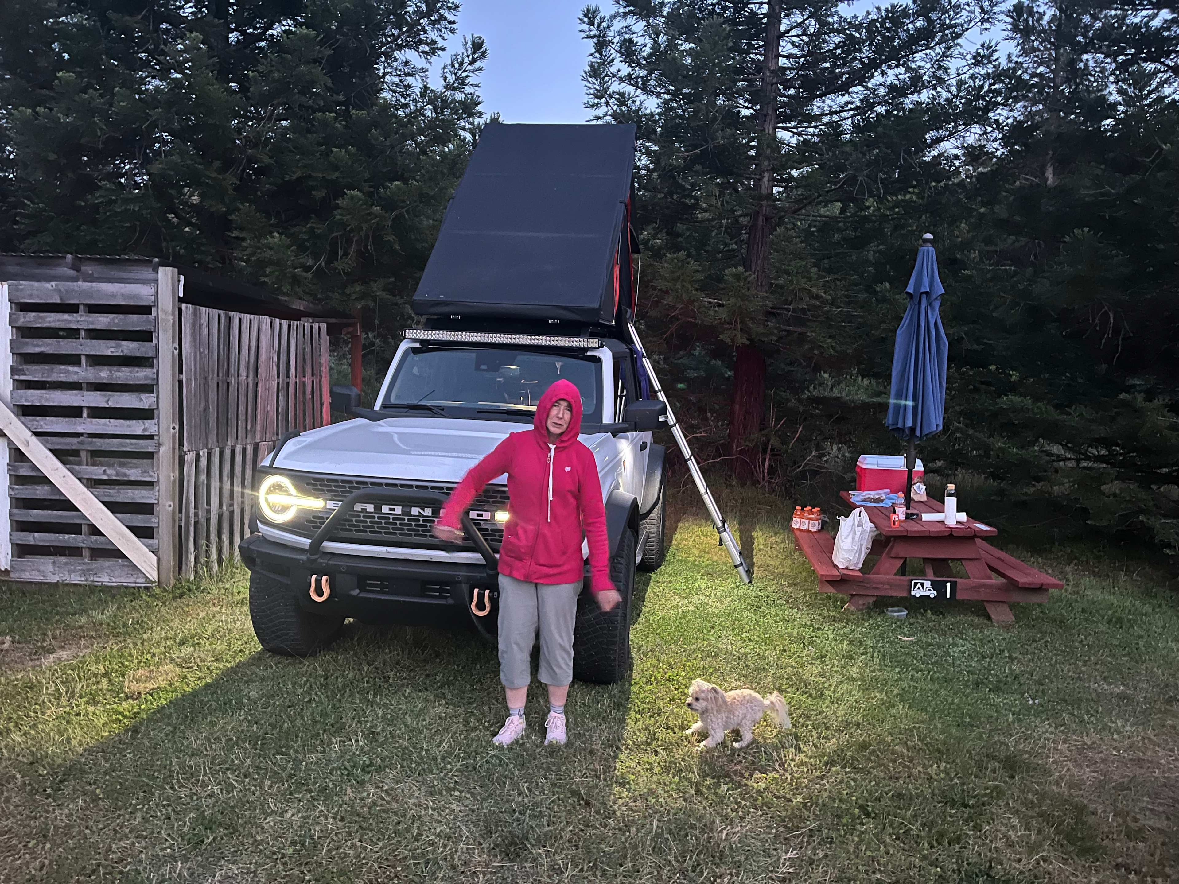 Car tent camp spot #1 is perfect.