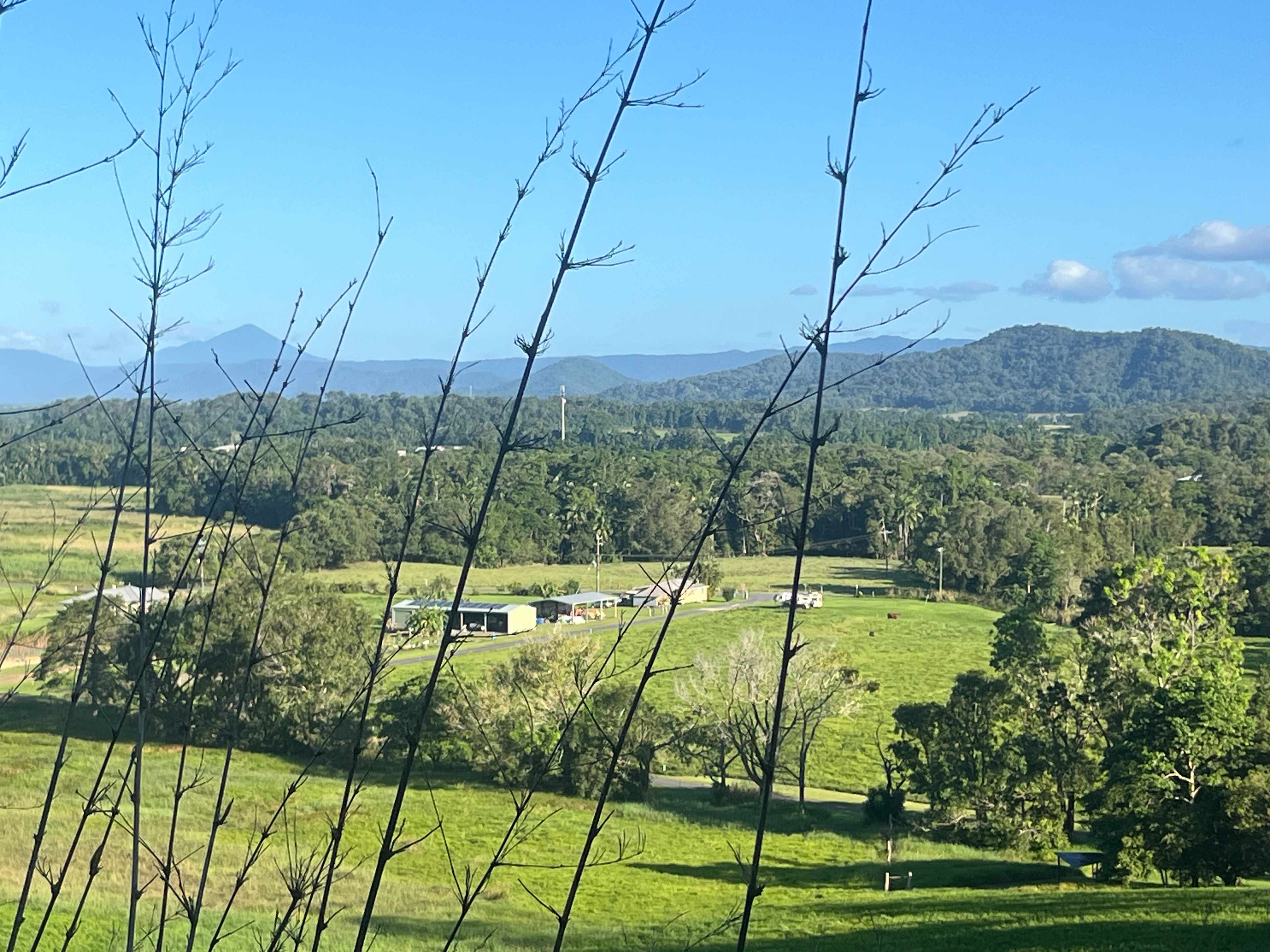 Neruda’s farm viewed from the hill. 
