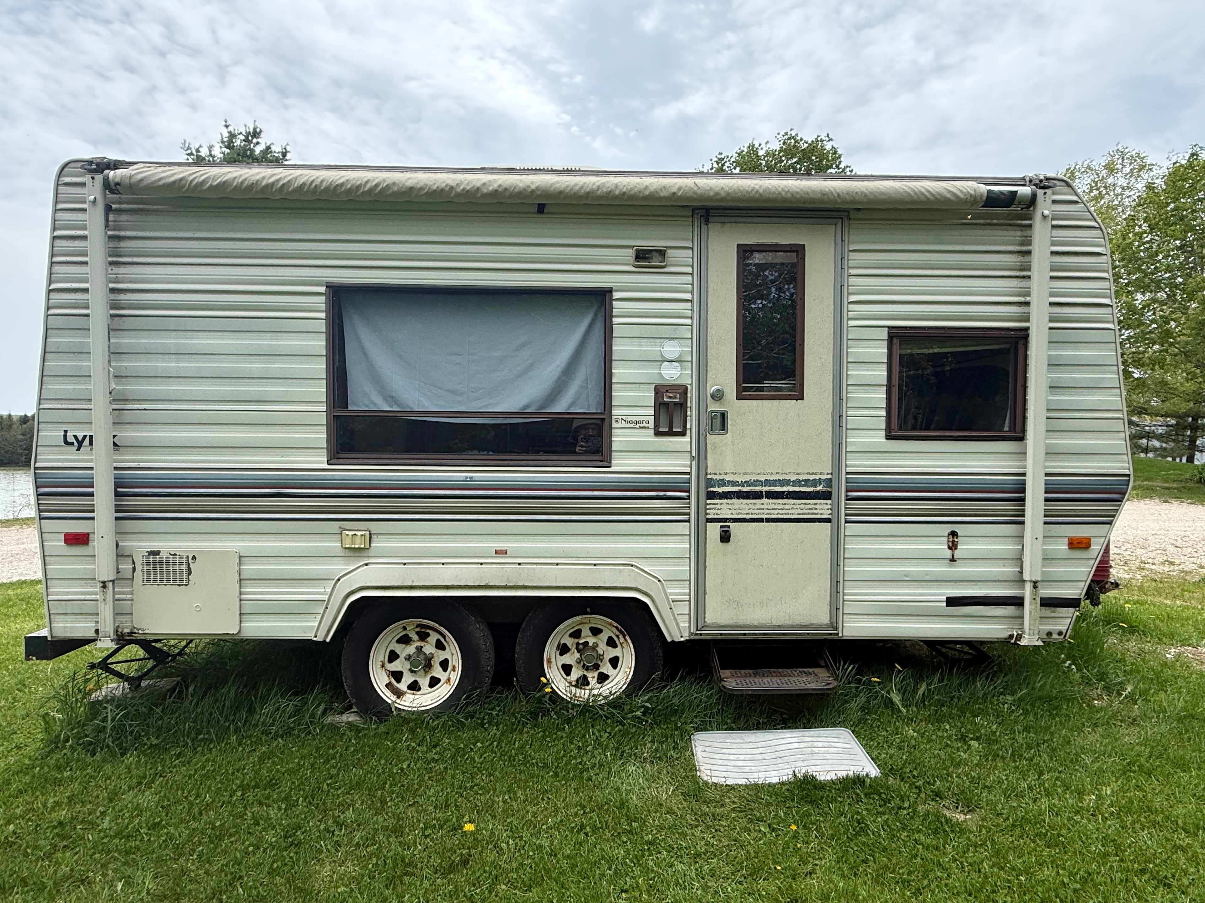 This is where your washroom facilities are as well as a cold water, shower and a kitchen sink to clean your dishes