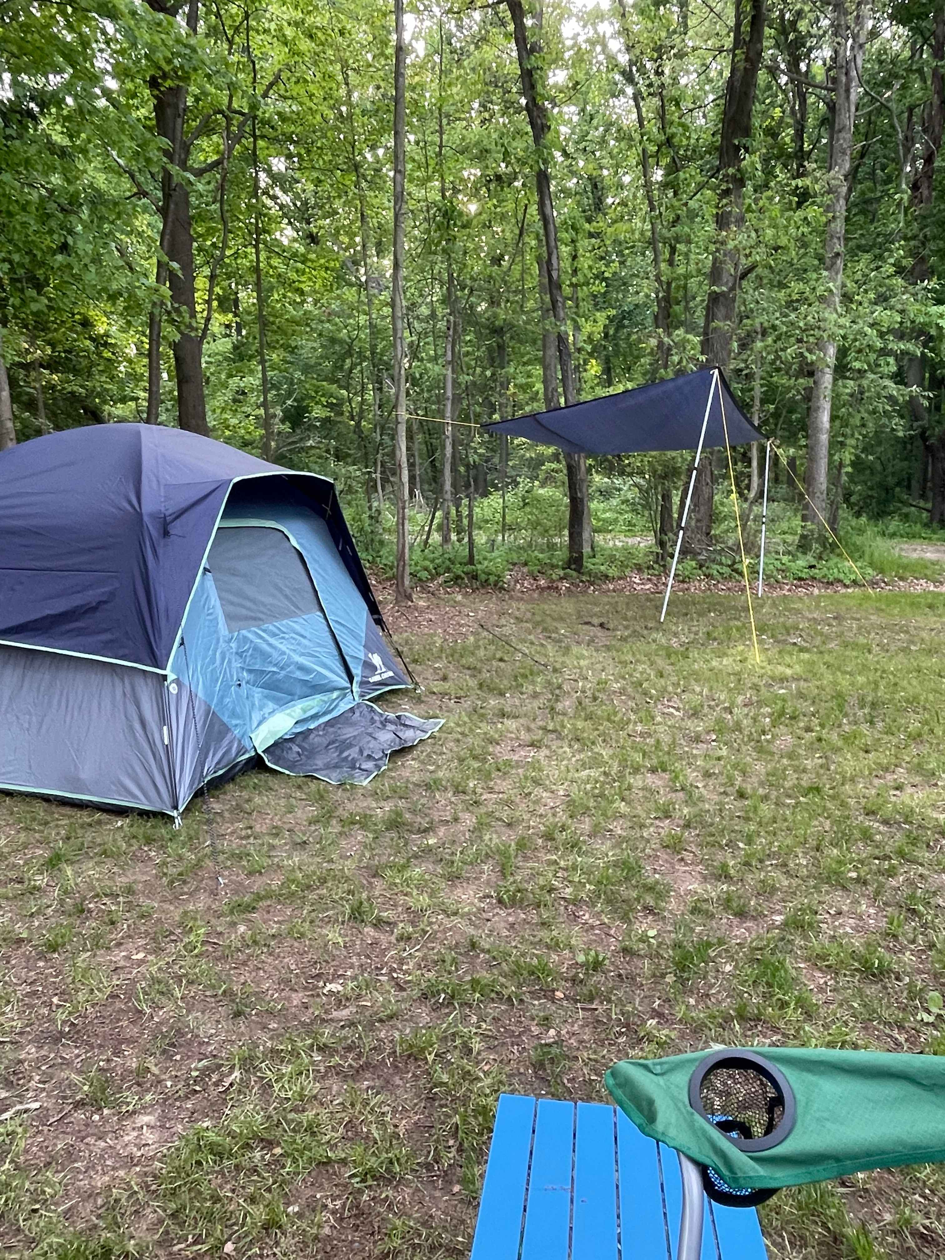 Campsite was quite large.