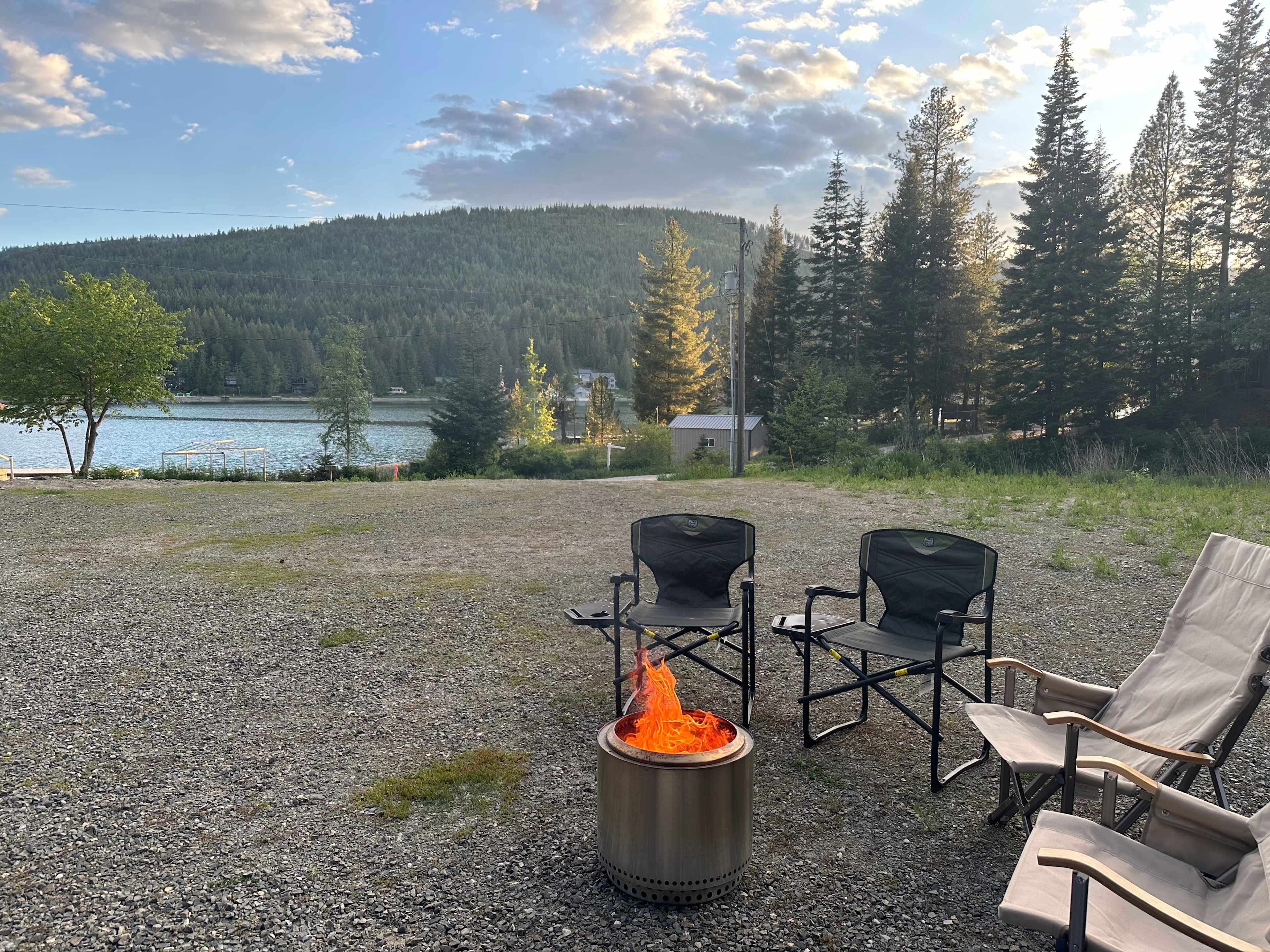 Water Front RV Sites With Dock