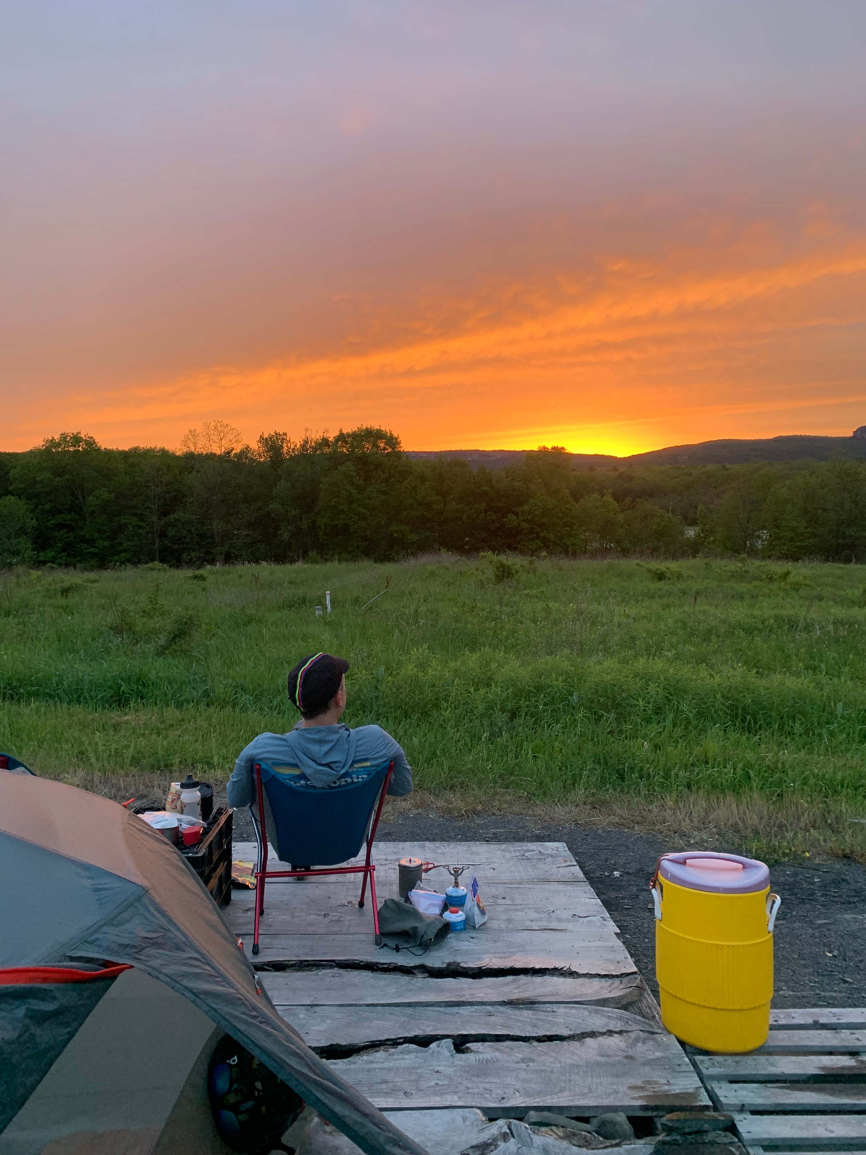 Gunks view and sunset 