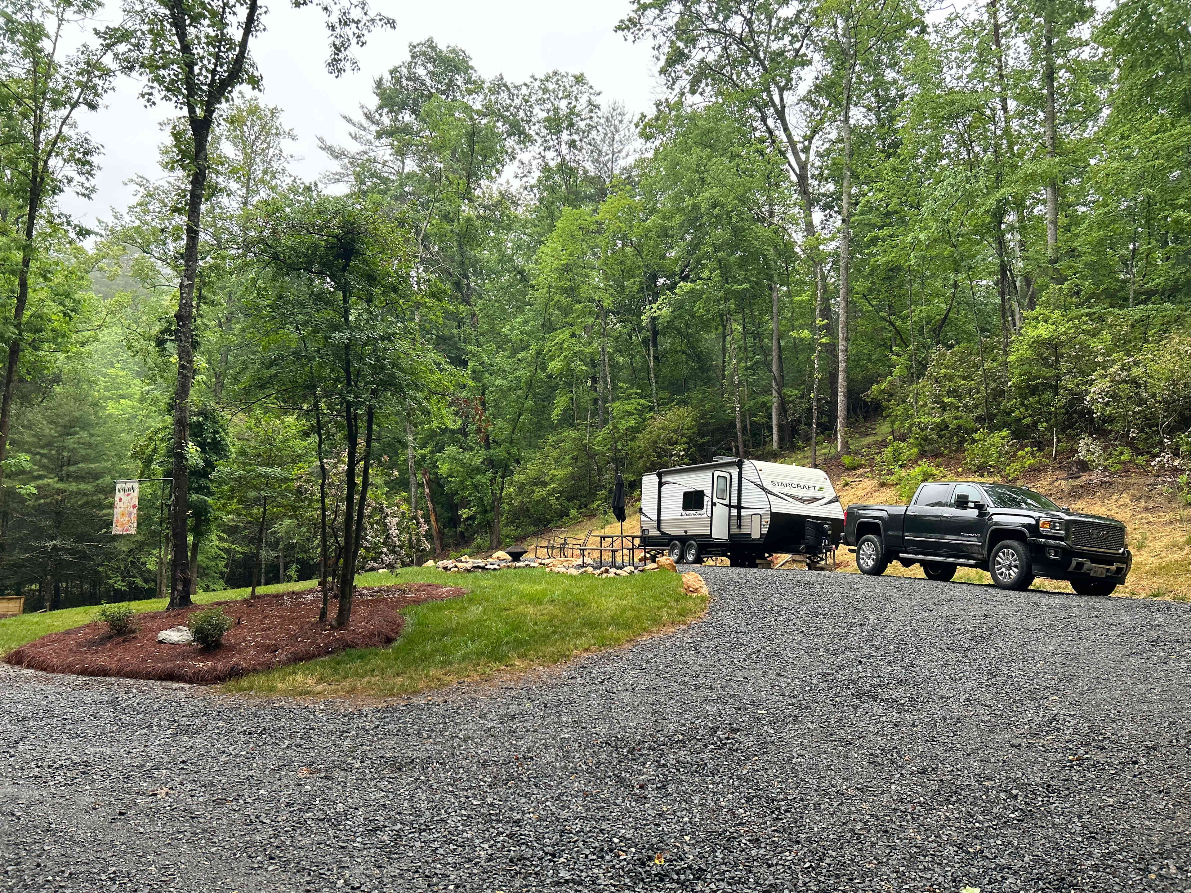 Lots of room when leaving the site