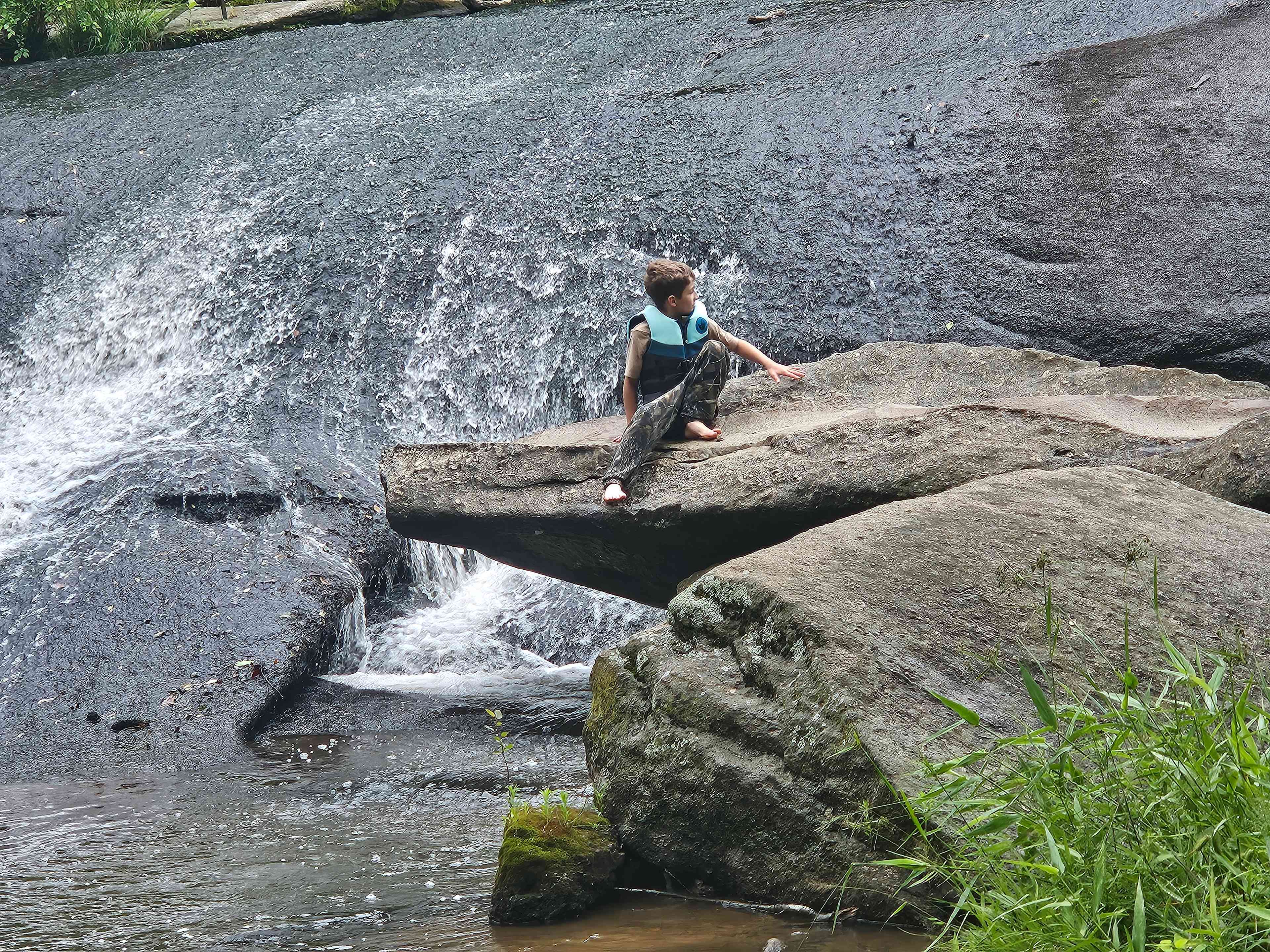 Waterfall camping close to CLT