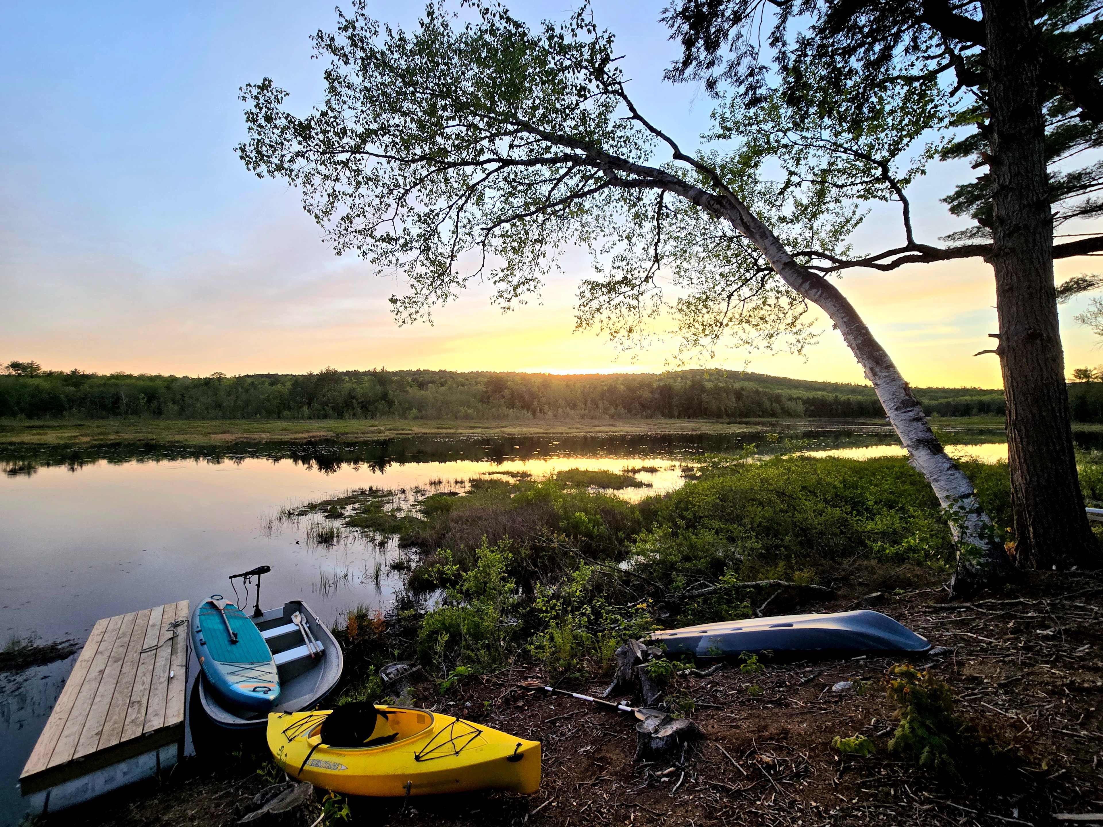 Kayaks to use by the water (we brought the paddleboard)