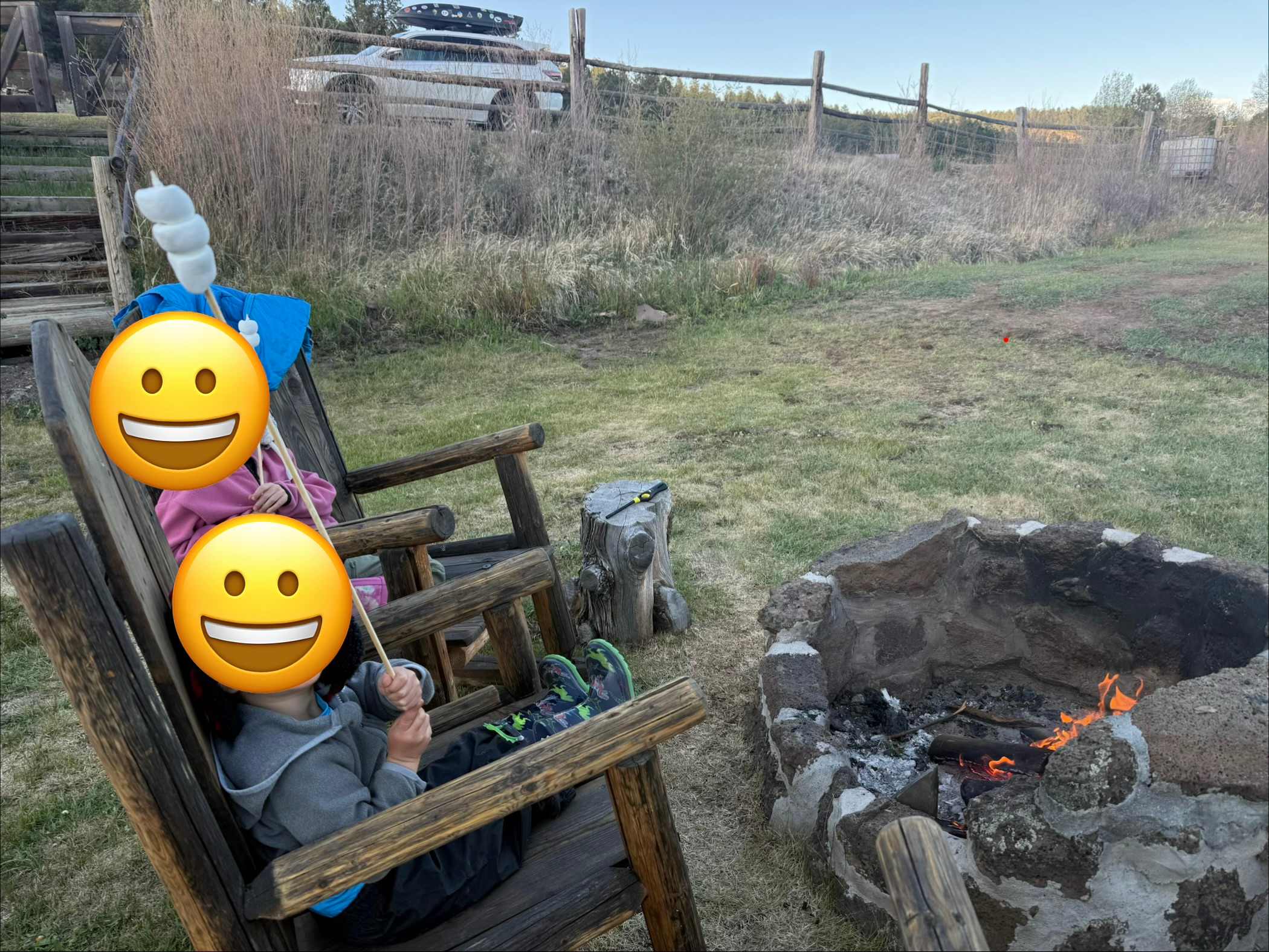 Creekside Glamping Tipis on Off-Grid, 70 Acre Working Ranch
