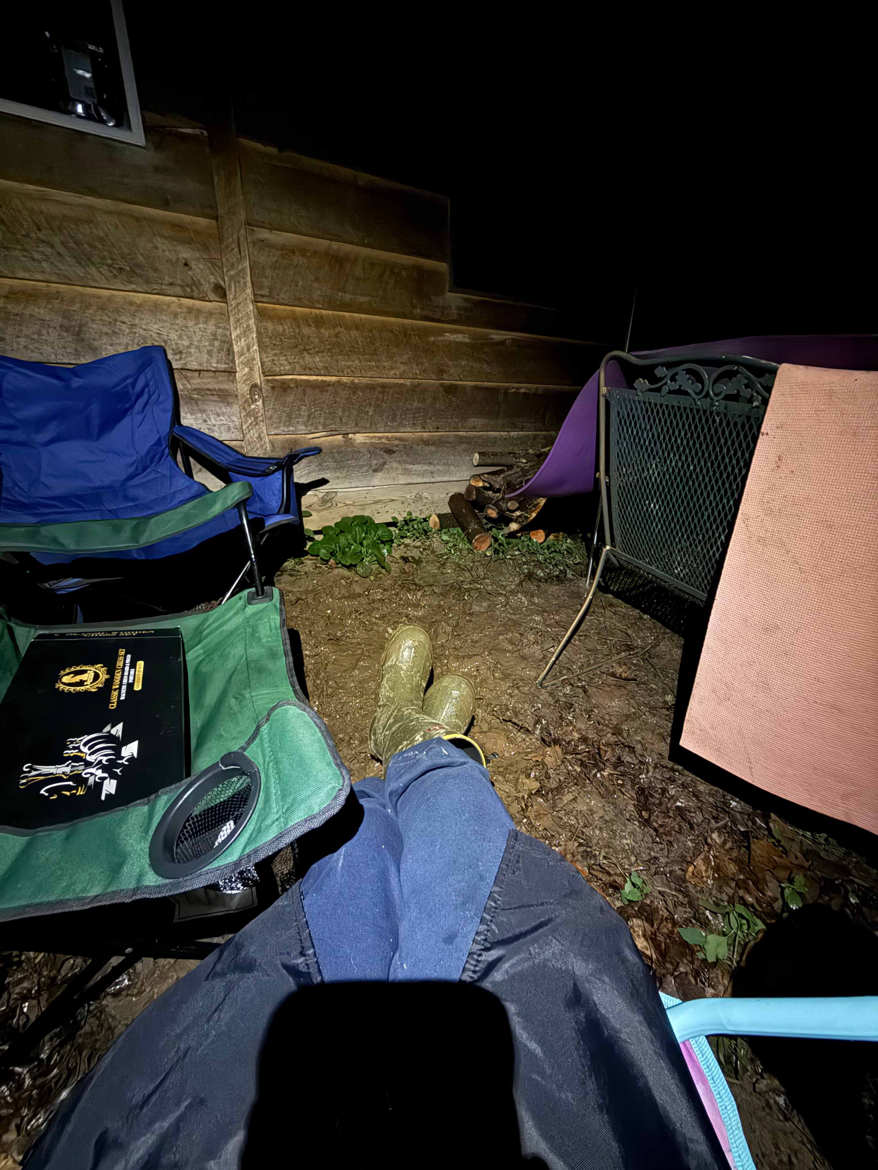 Muddy nights out back 