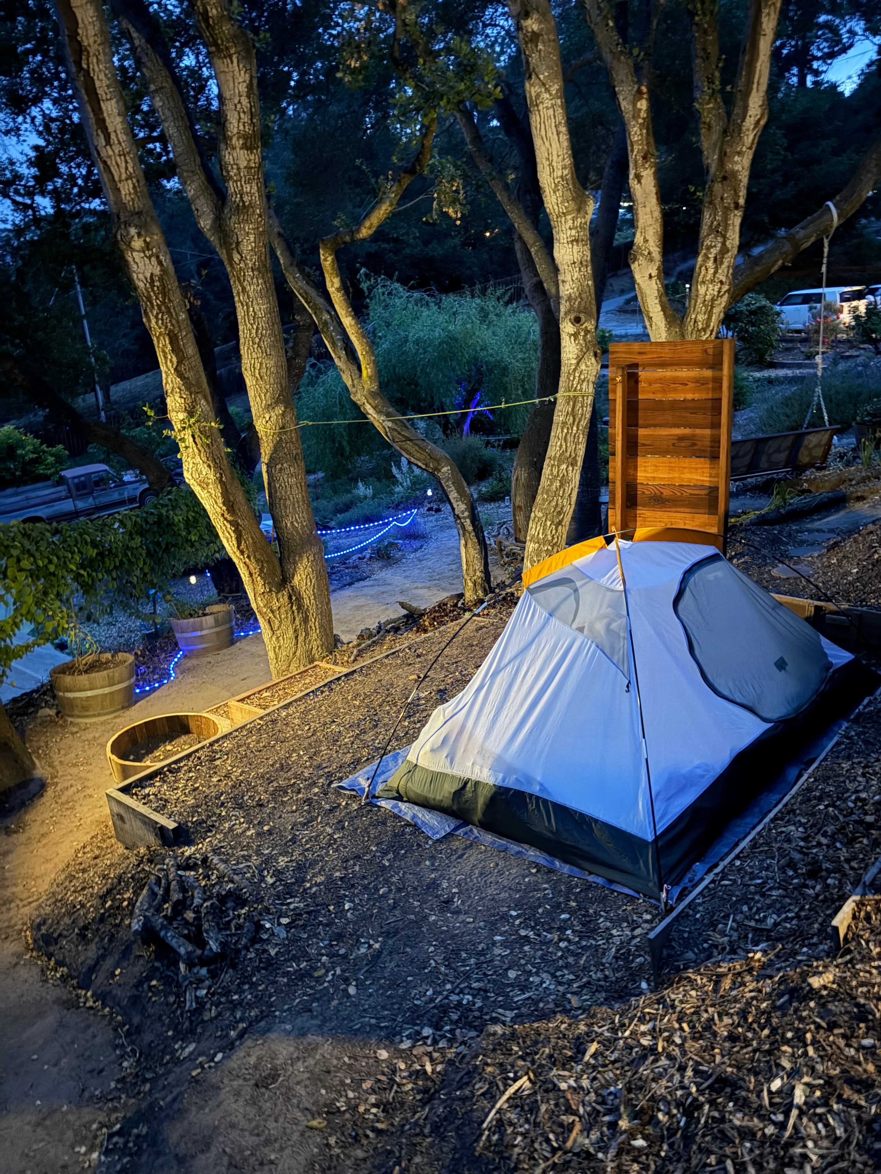 Our site with our tent set up 