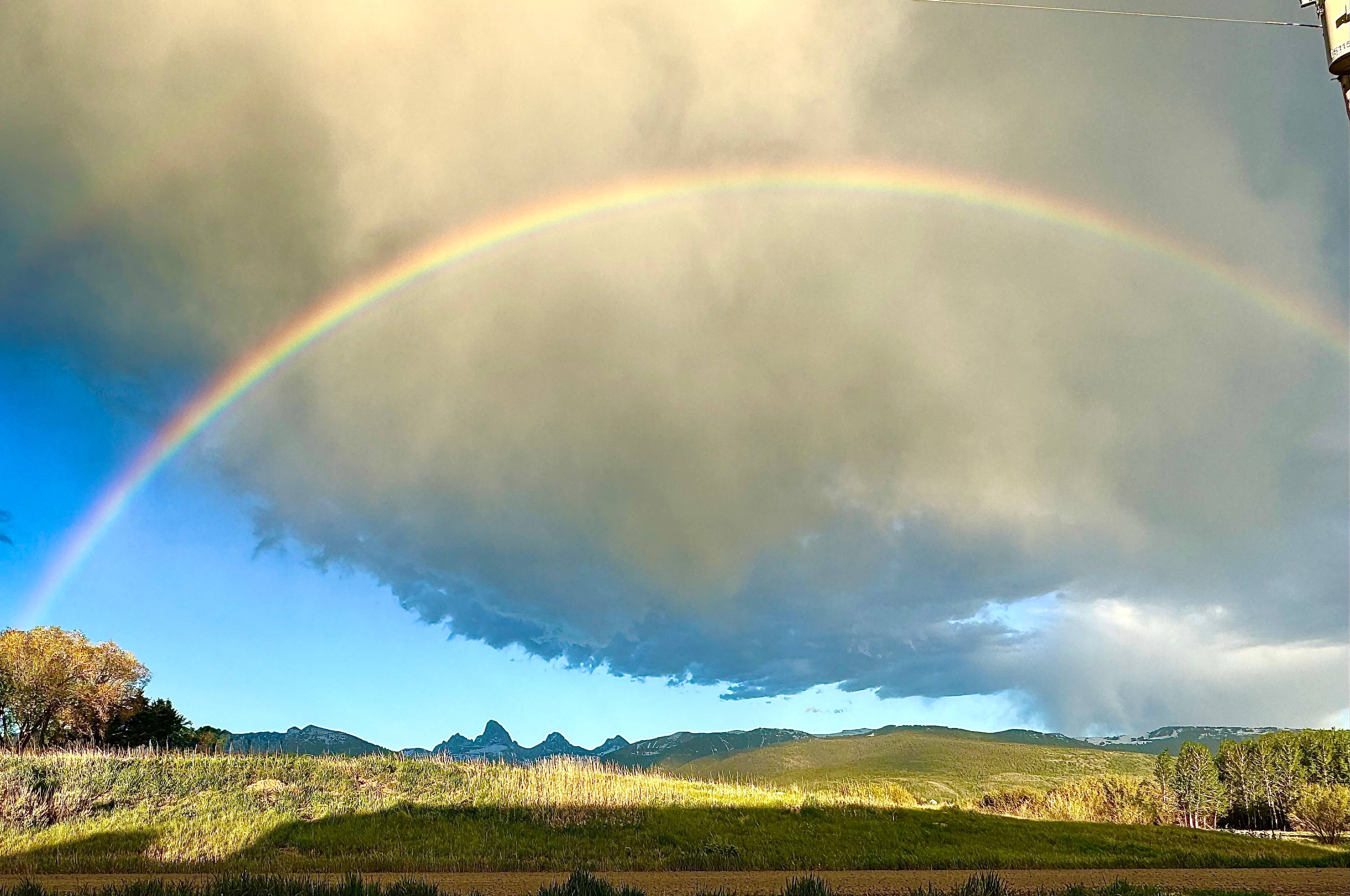 🌈  literally sitting in front of our camper