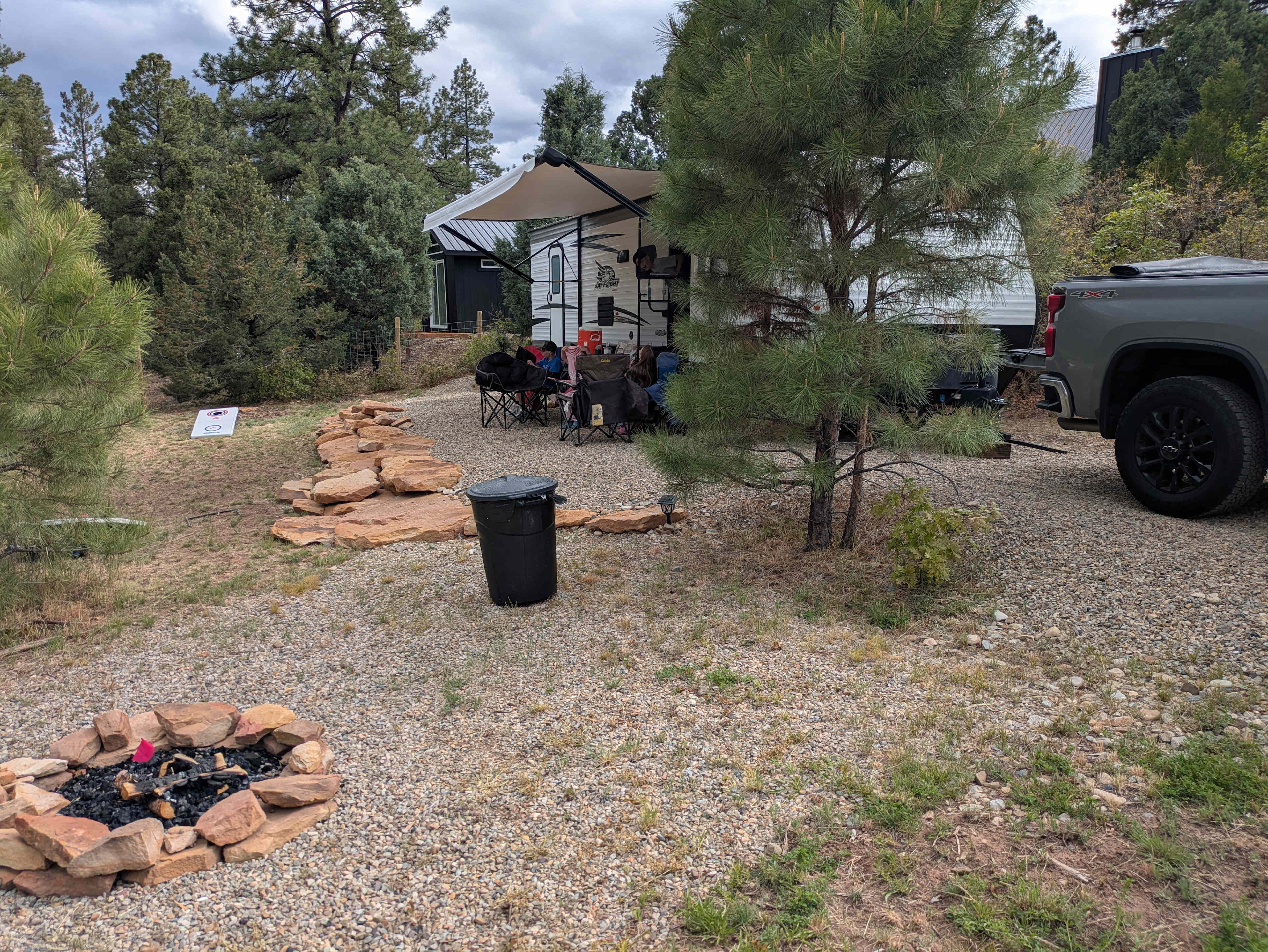 Great privacy and shade. It's in a great area with a secluded mountain feel.