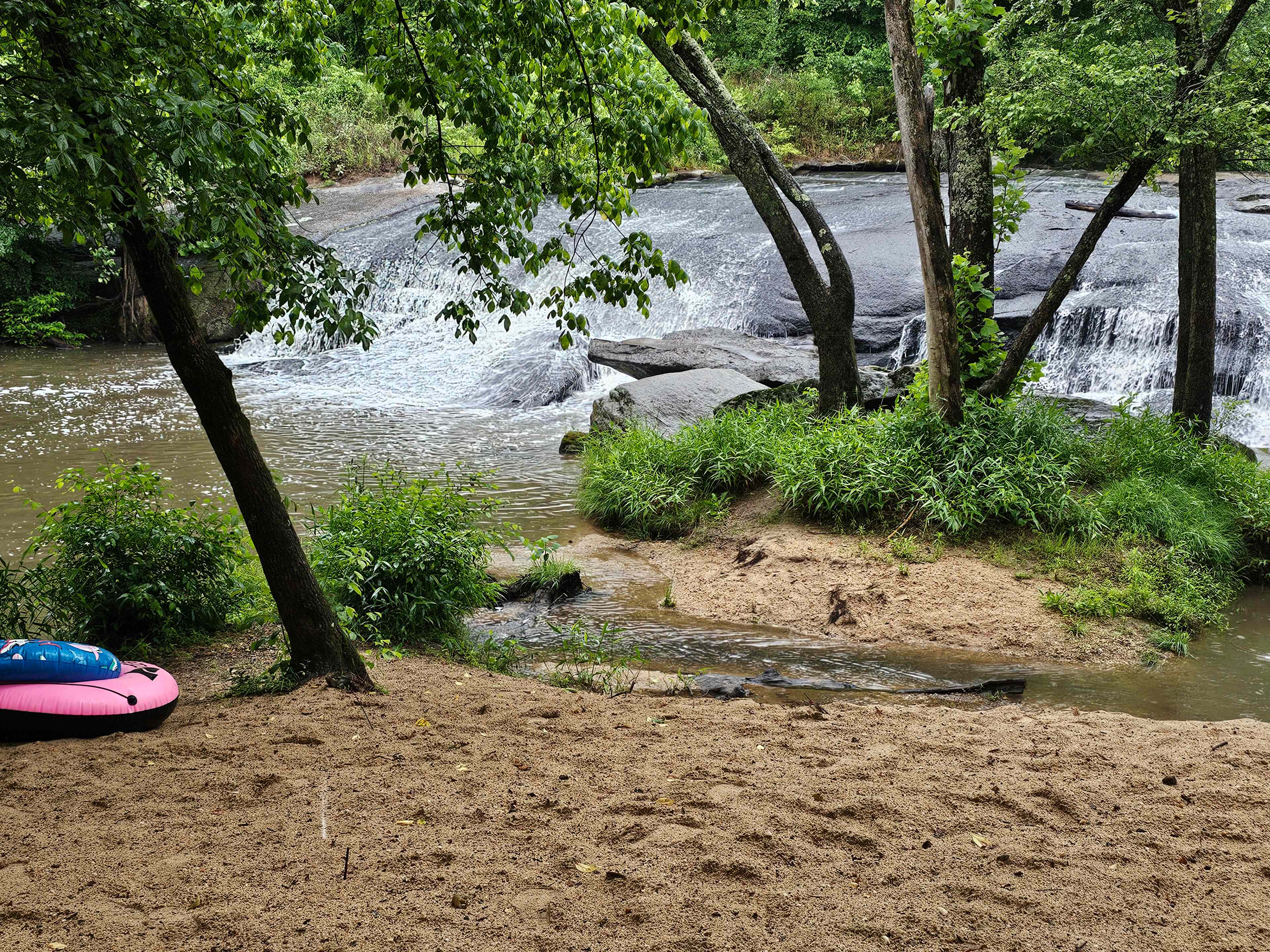 Waterfall camping close to CLT