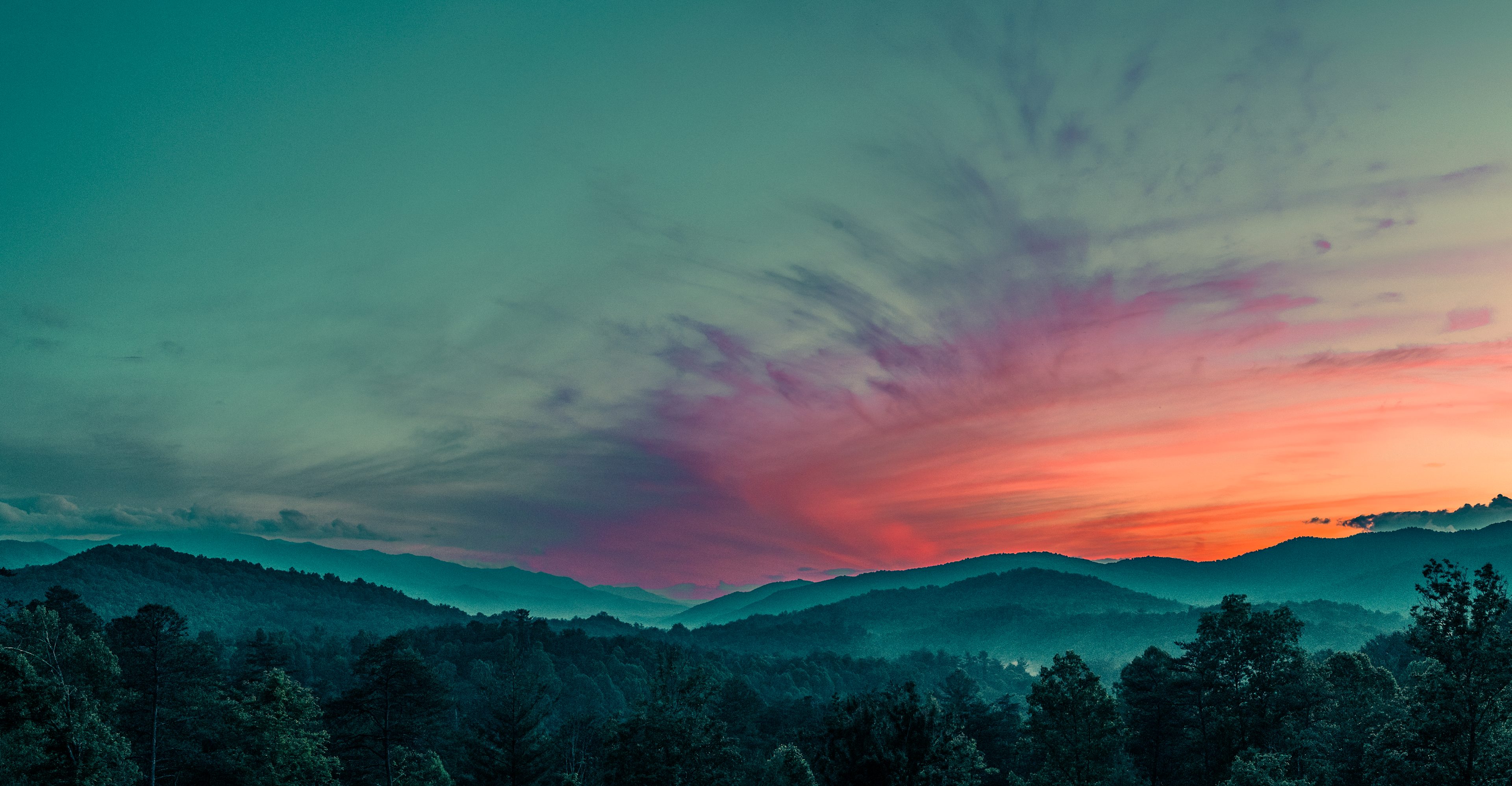 Sunset Ridge in the Smoky Mountains