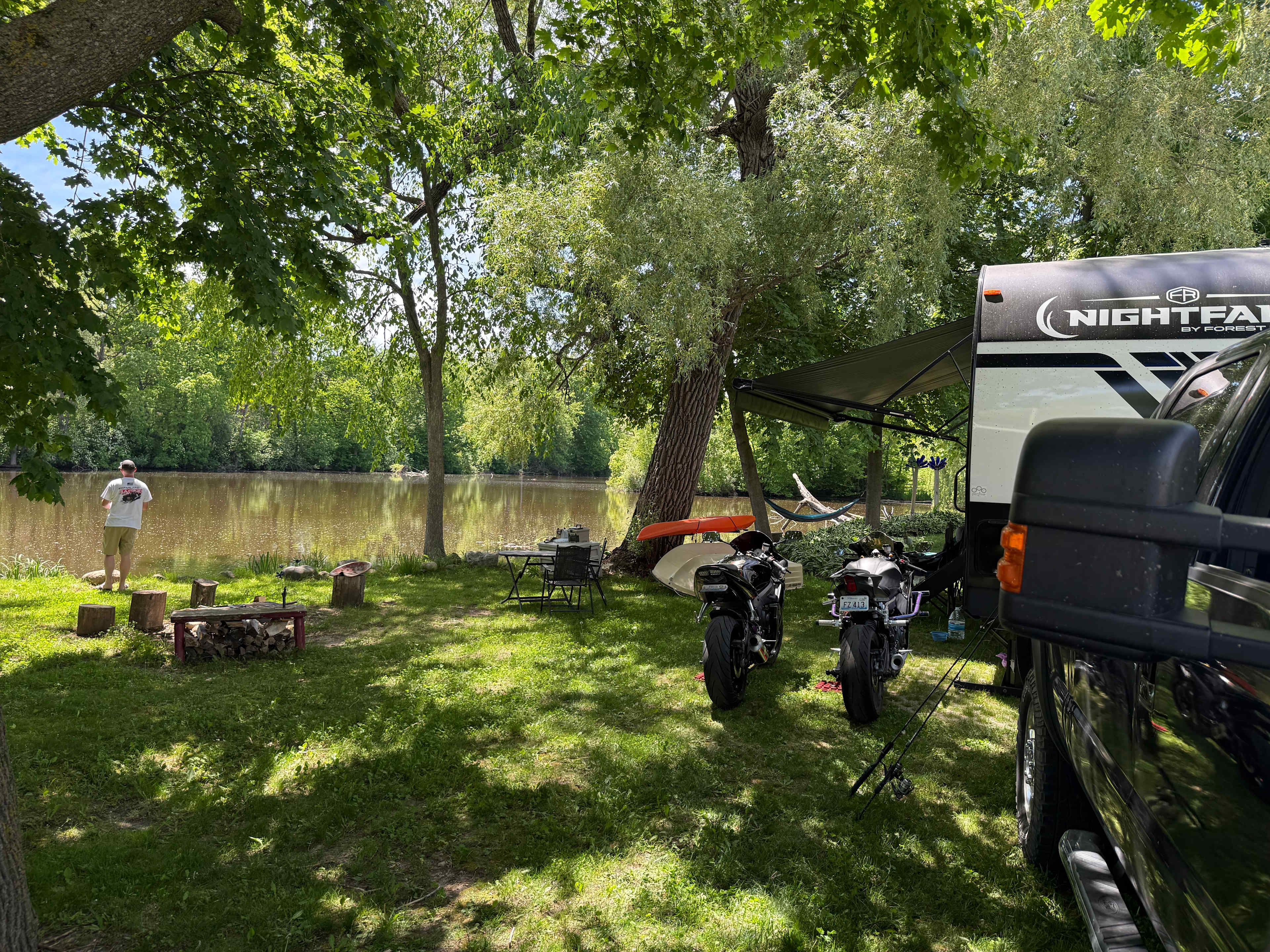 Pondfront RV Site near Road America