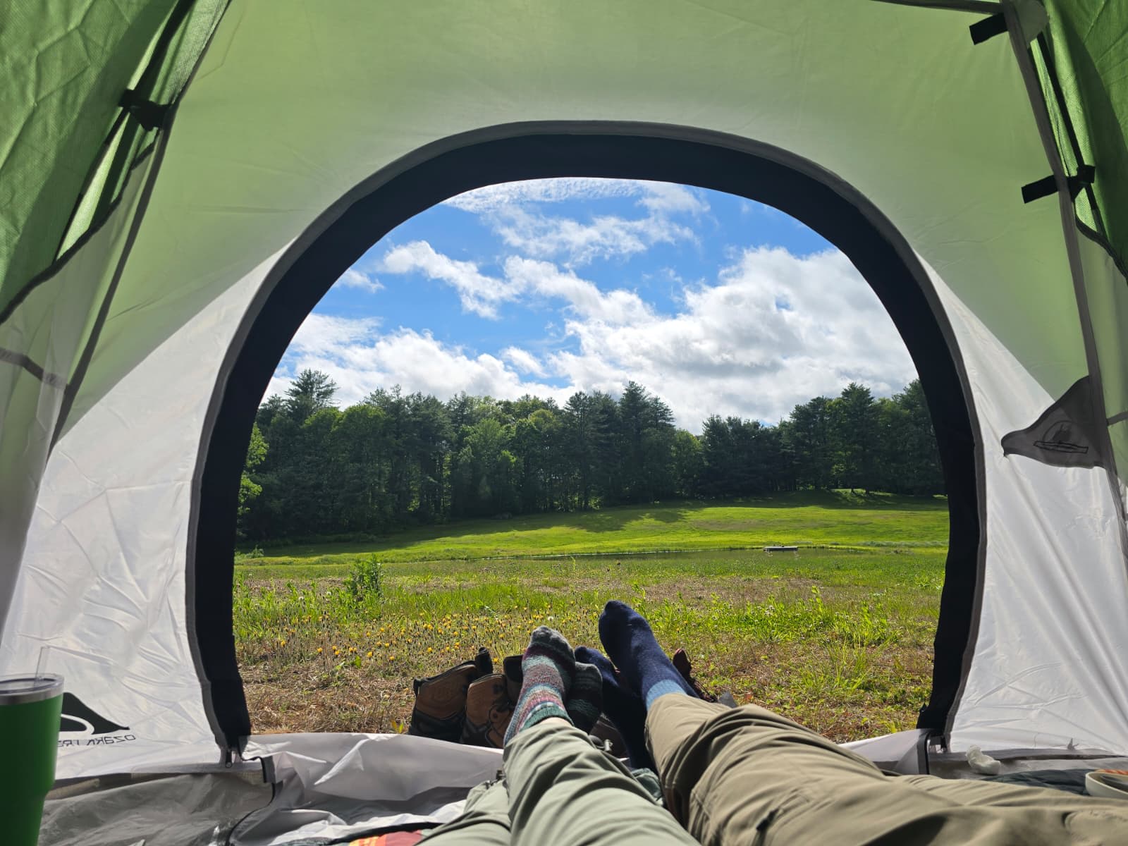 Gorgeous daytime views from the tent