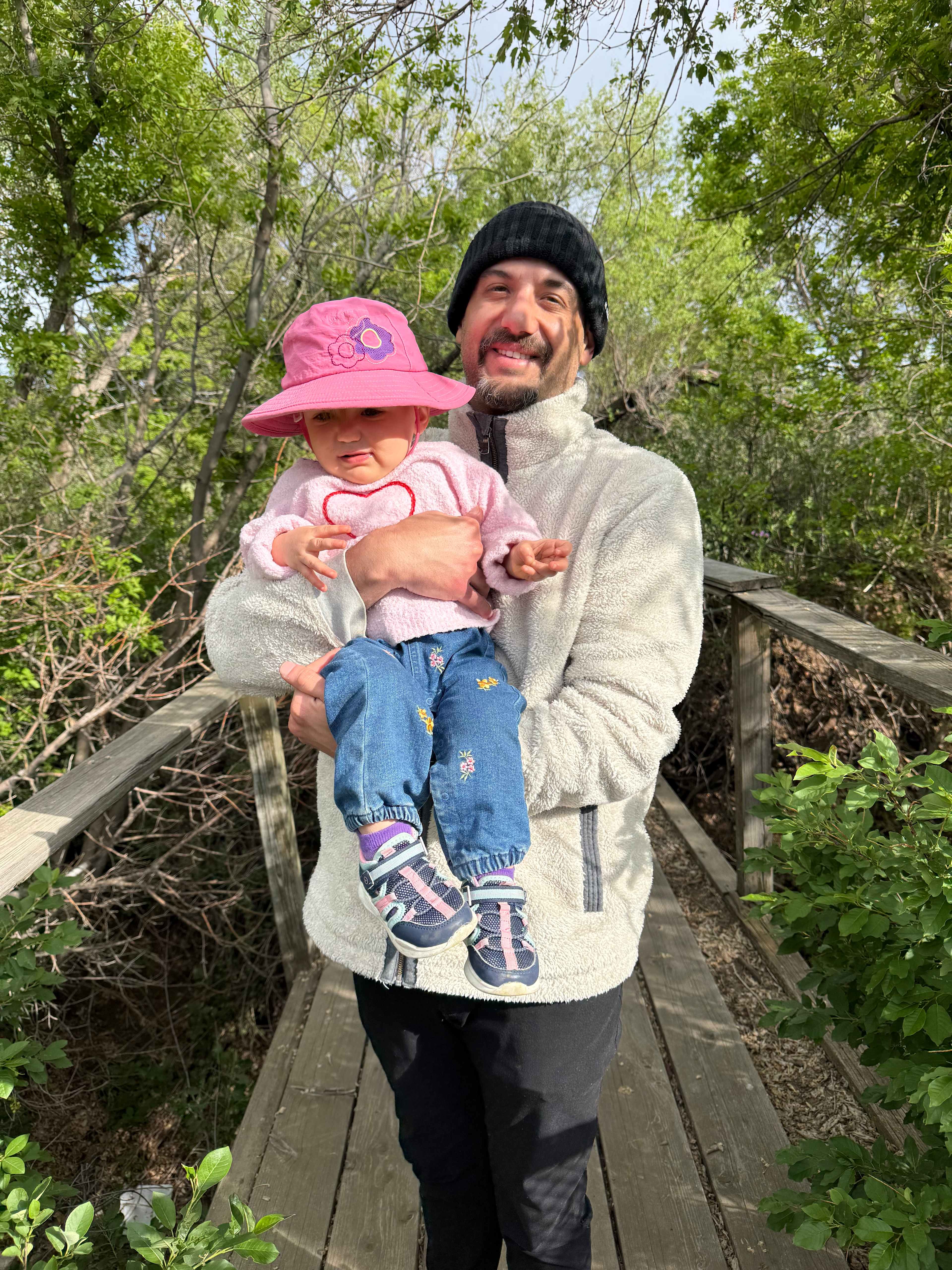 Our son and granddaughter enjoyed visiting!