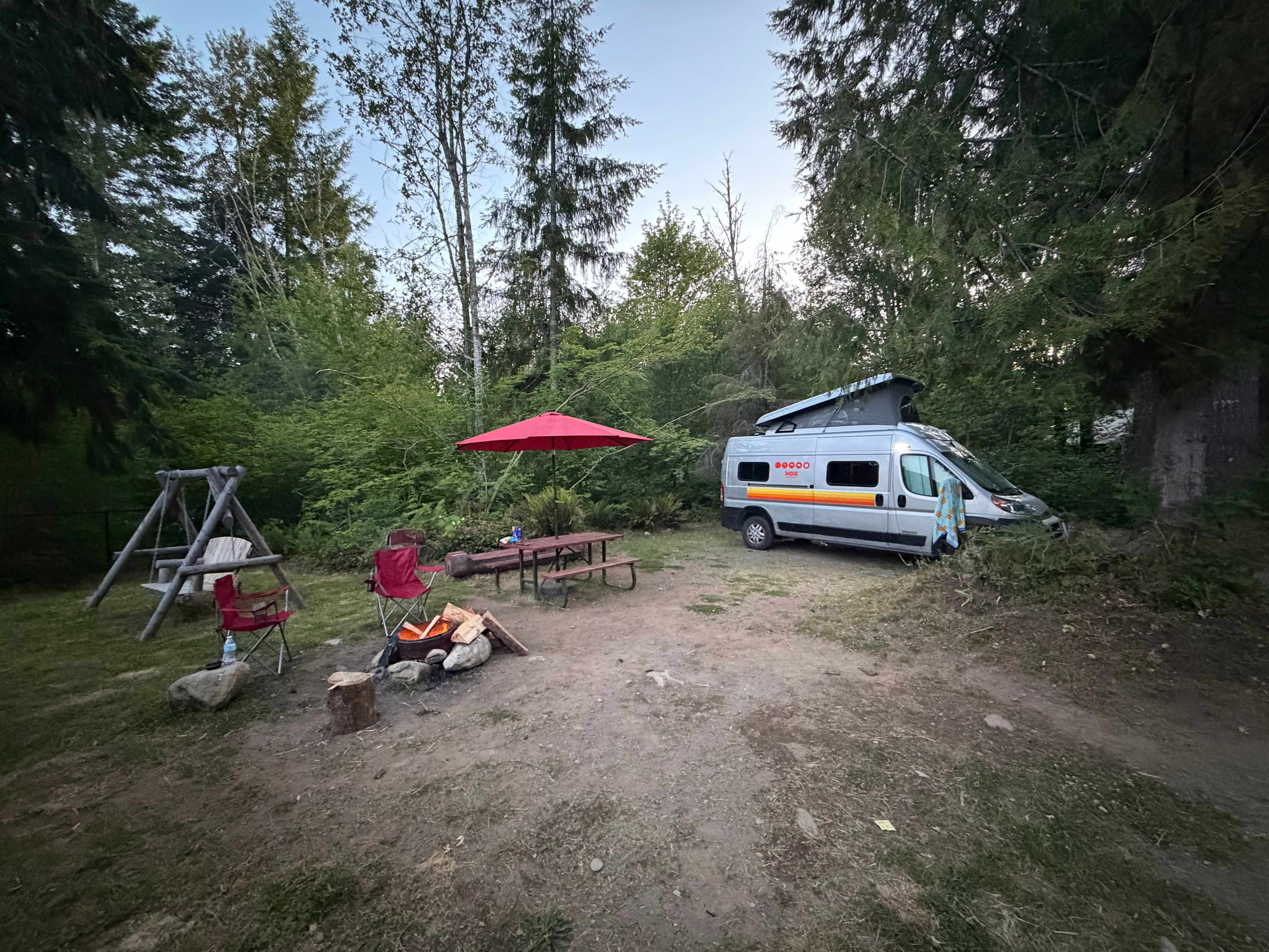 Riverside Camping Near Mt Rainier