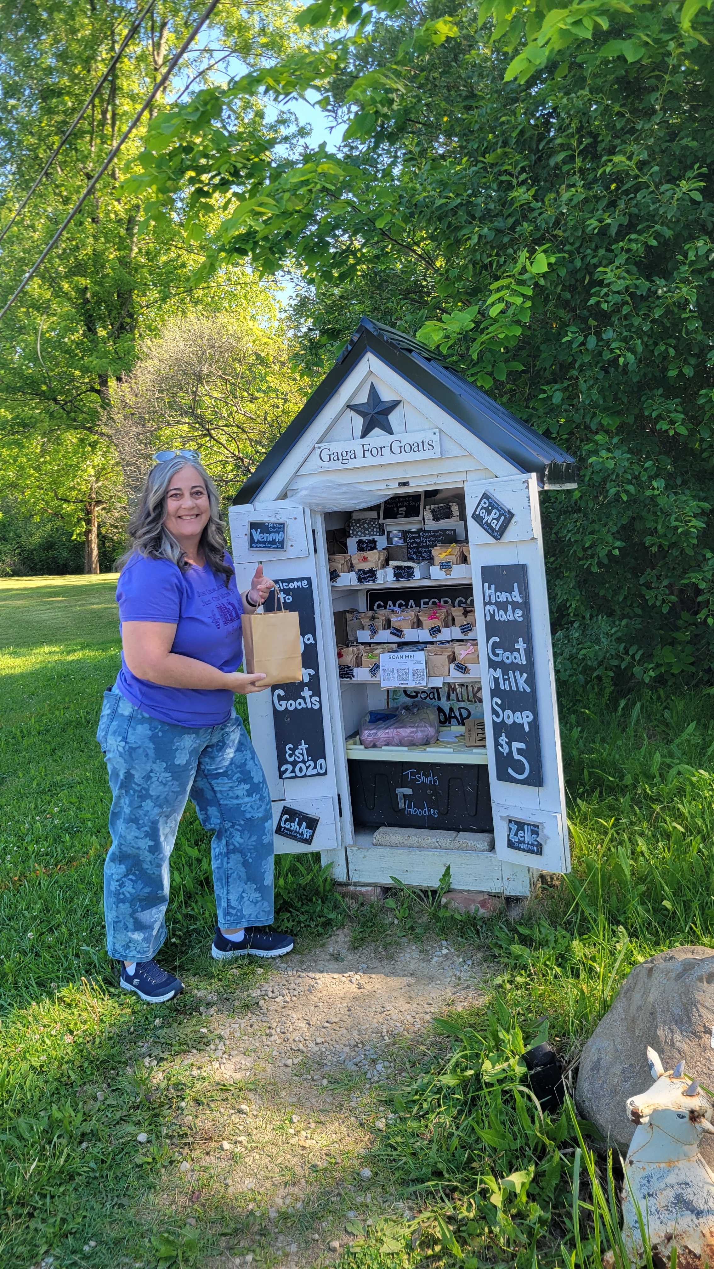 The cute little store at the end of the driveway that accepted different payment options