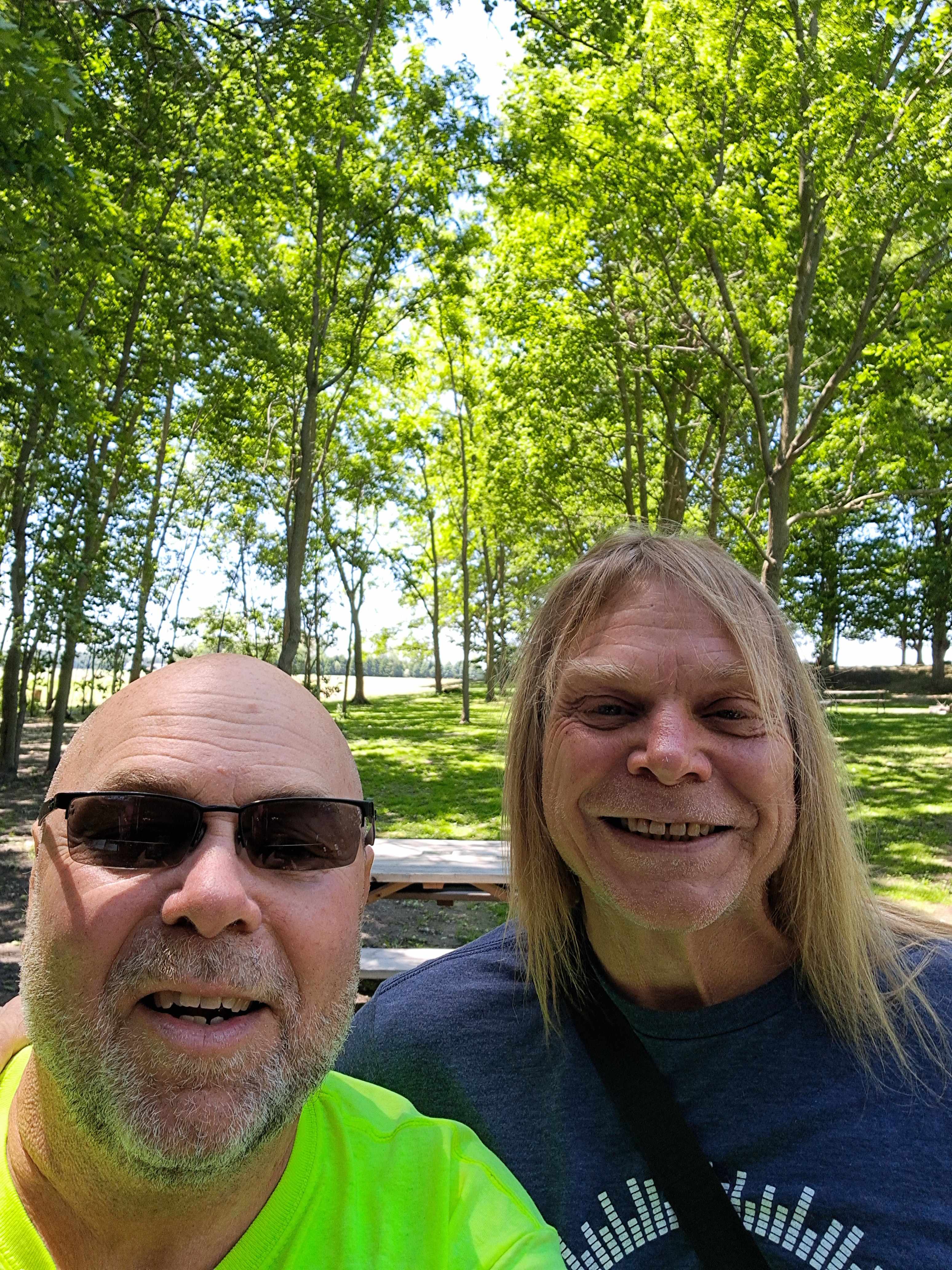 Wayne (long hair) and I. 