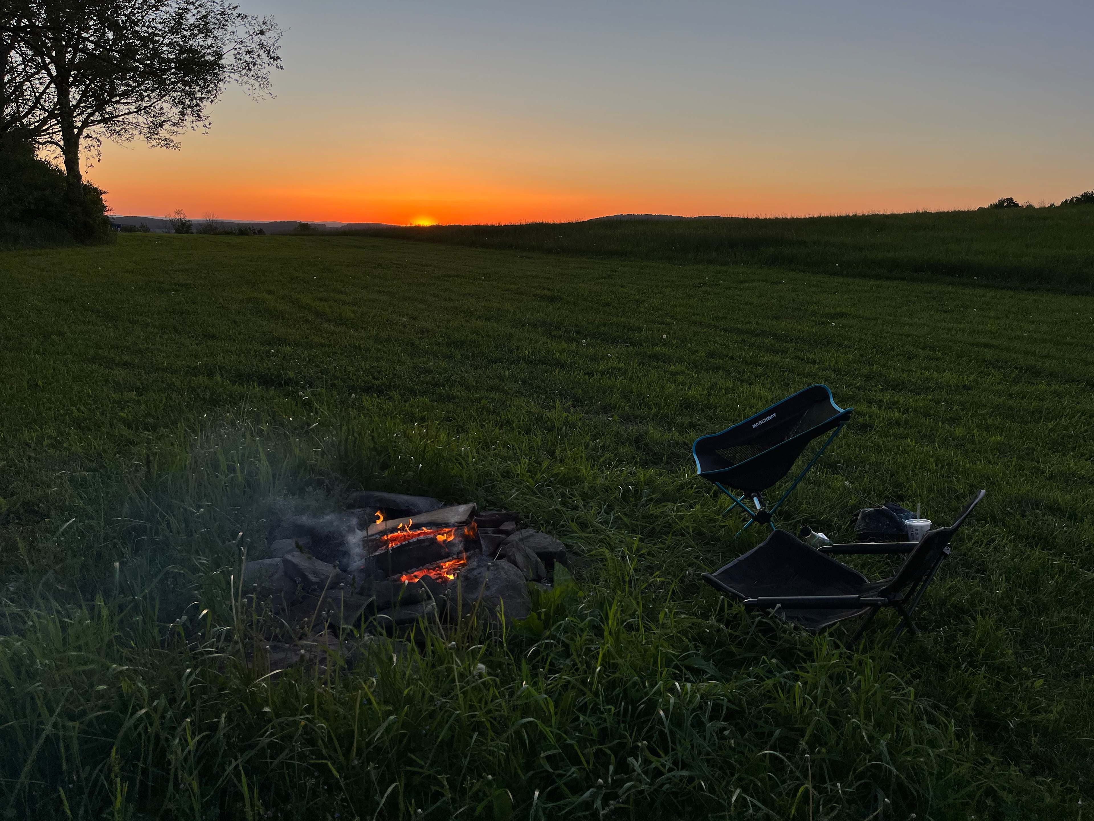 Wahl Dairy Farm.  Hilltop Campsite