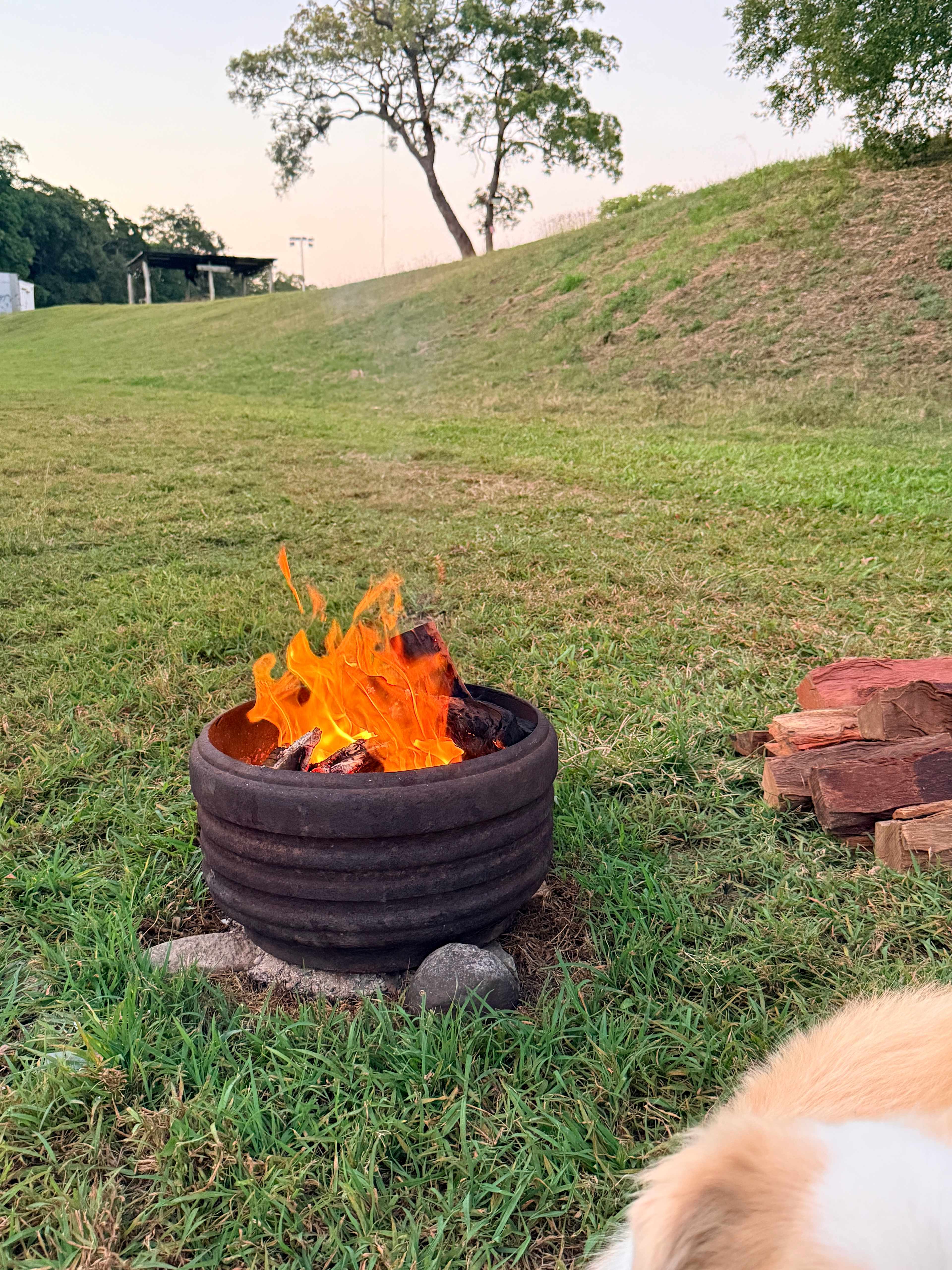Fire pits provided
