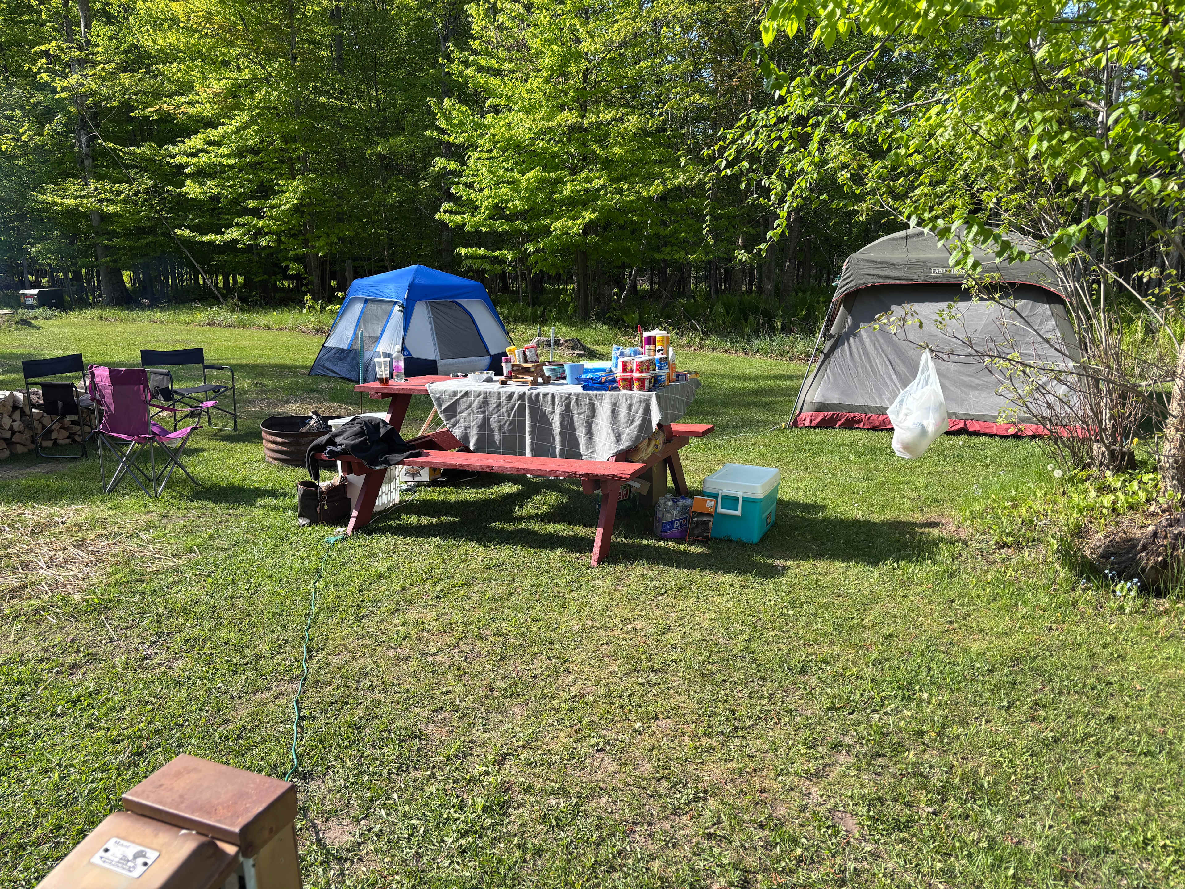 Our beautiful campsite 