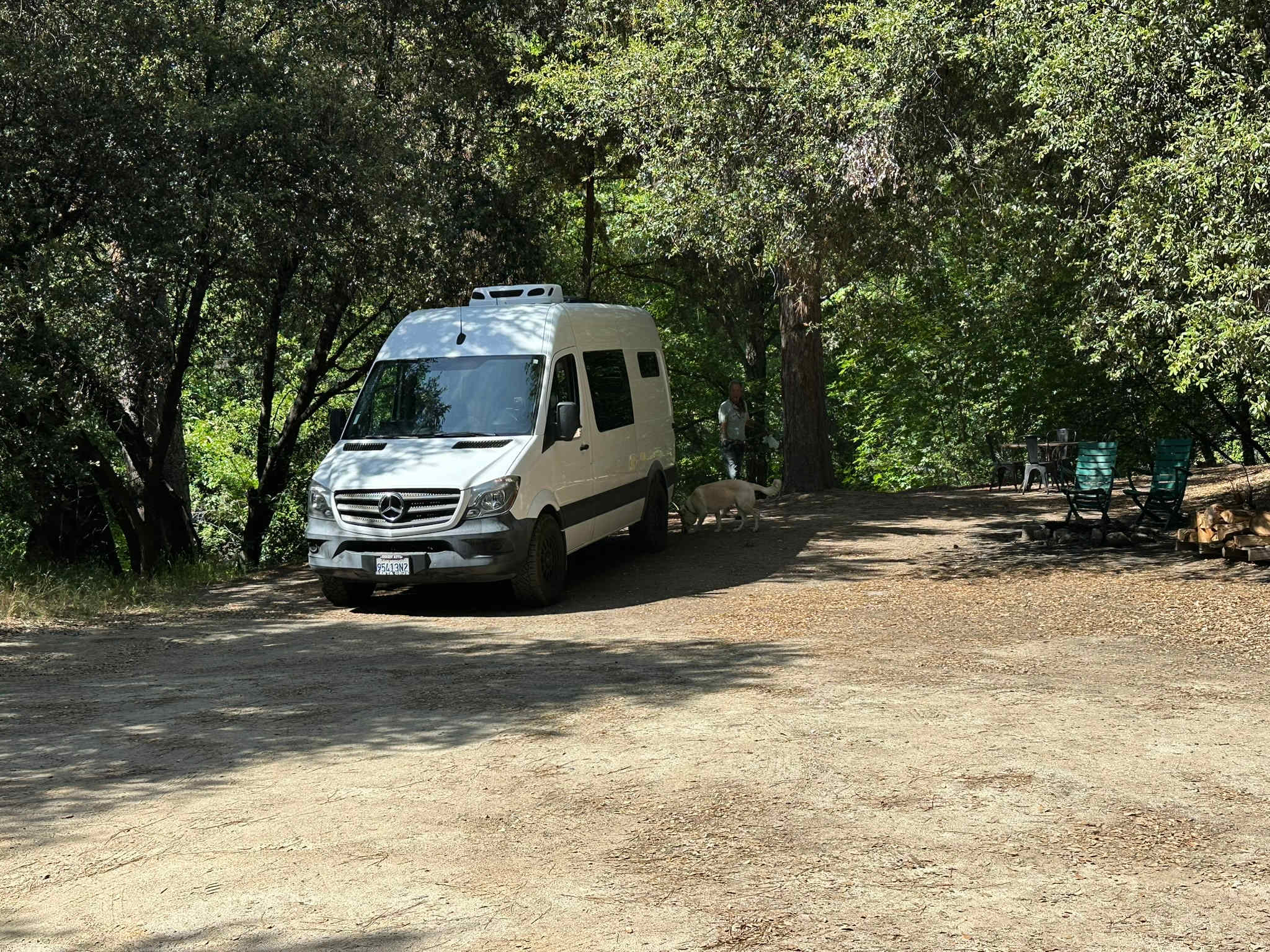 Lots of flat area for vehicles or tents. 